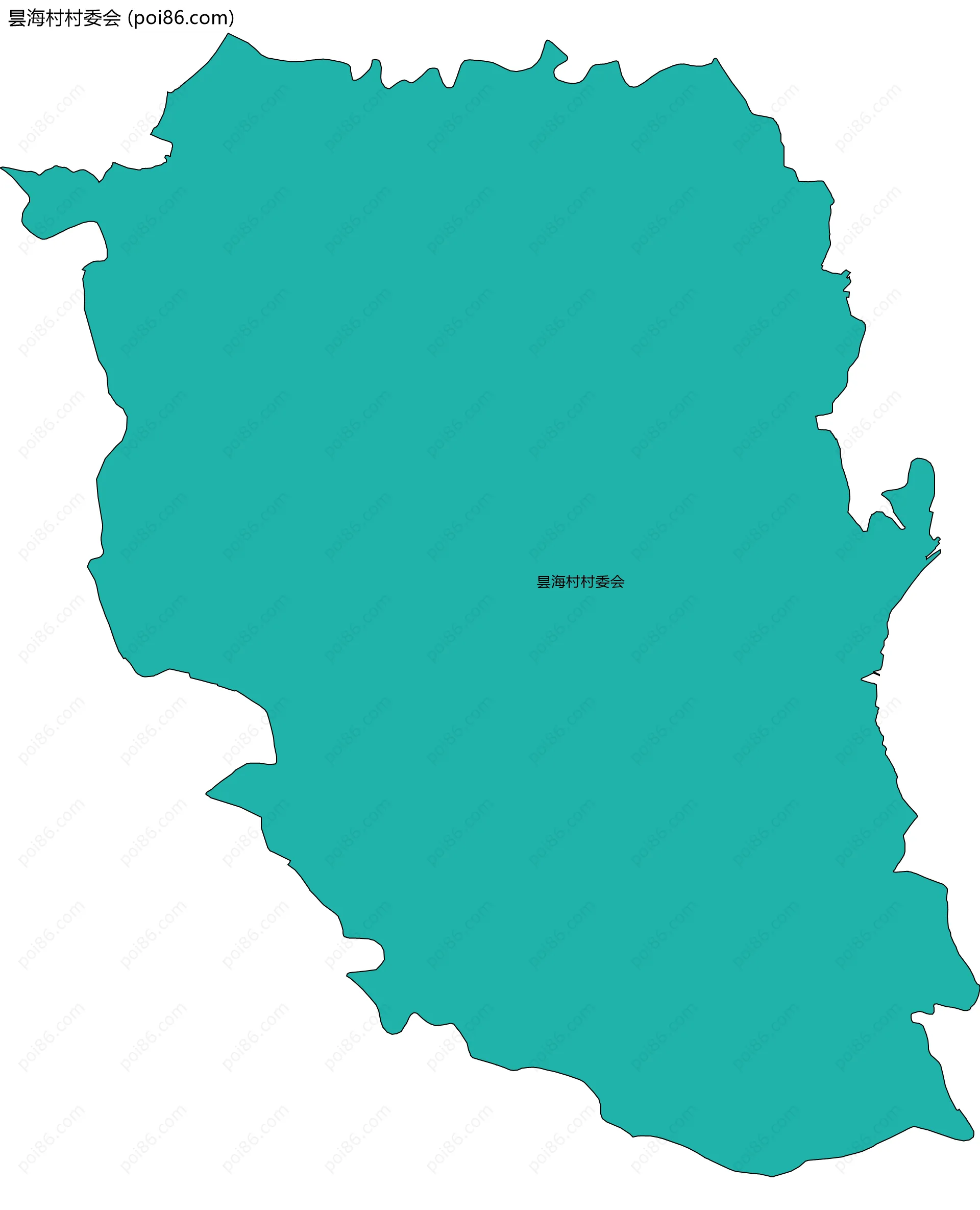 昙海村村委会边界地图