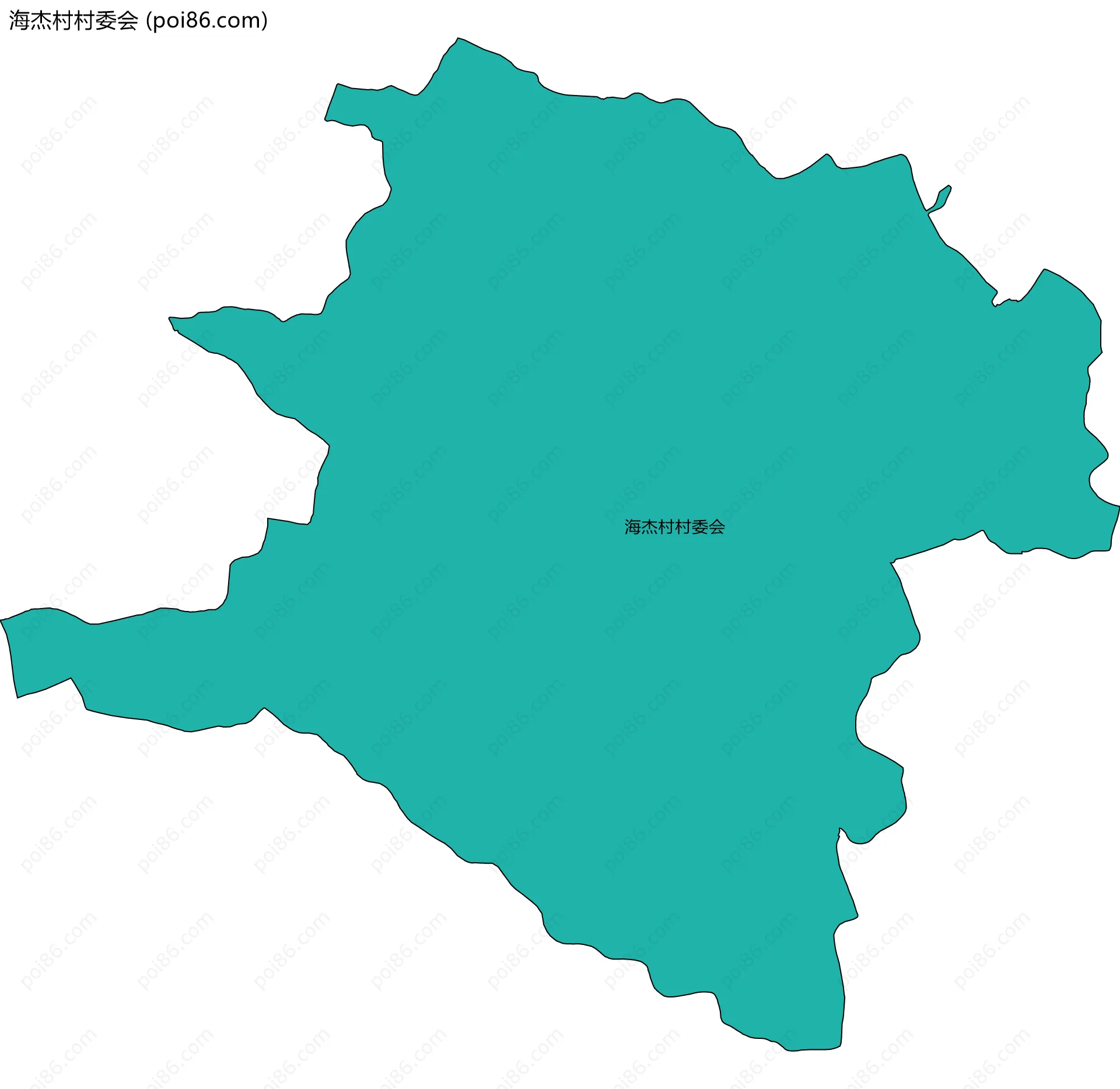 海杰村村委会边界地图