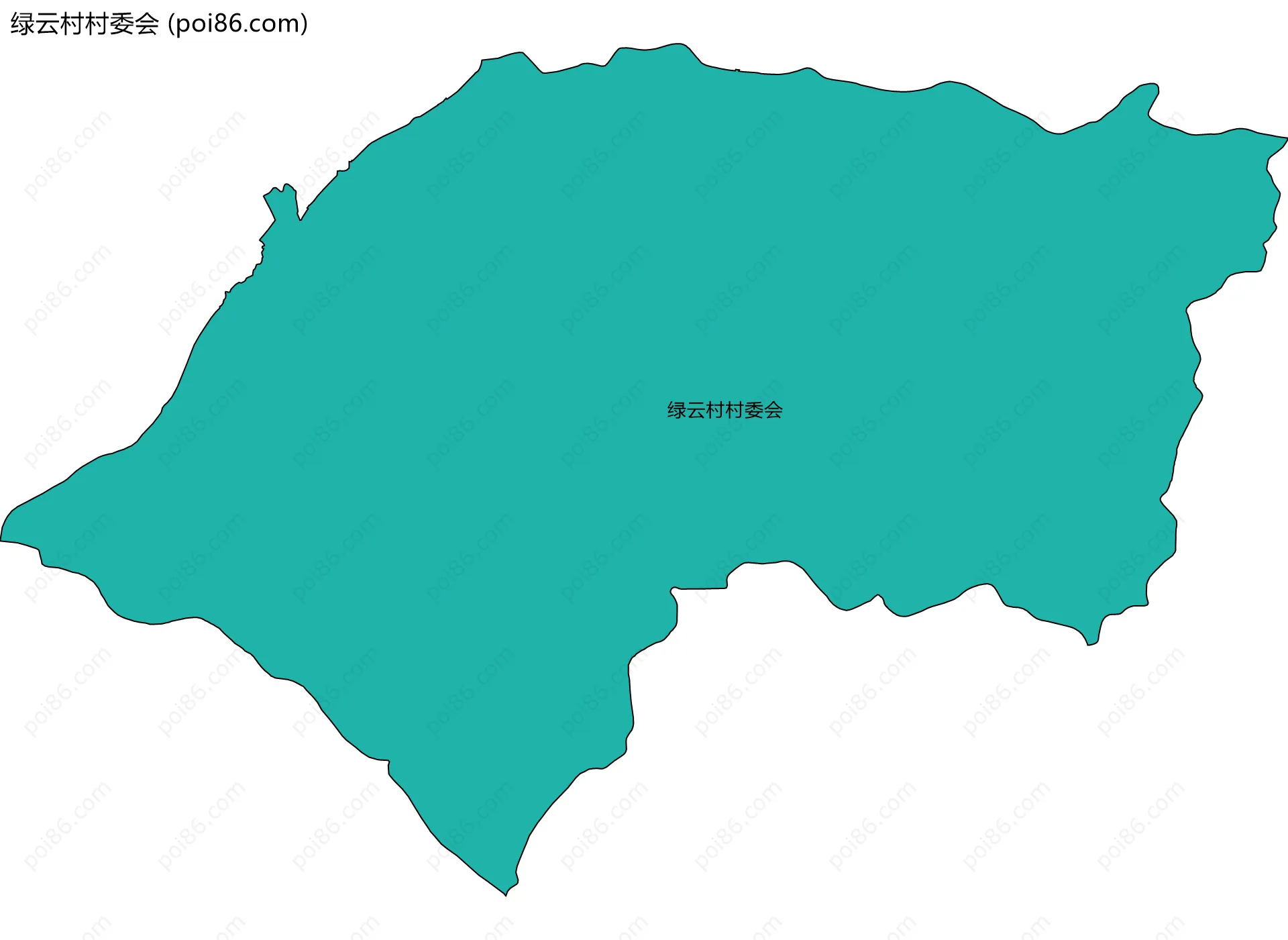 绿云村村委会边界地图