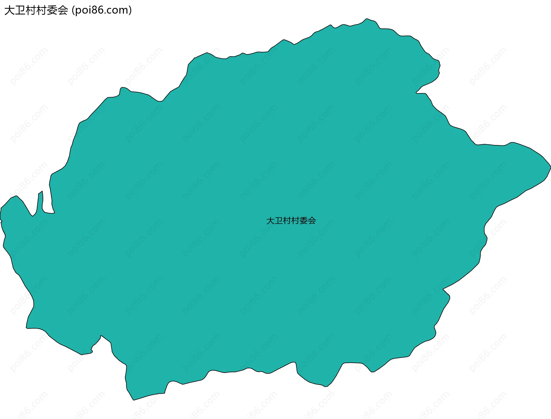 大卫村村委会边界地图