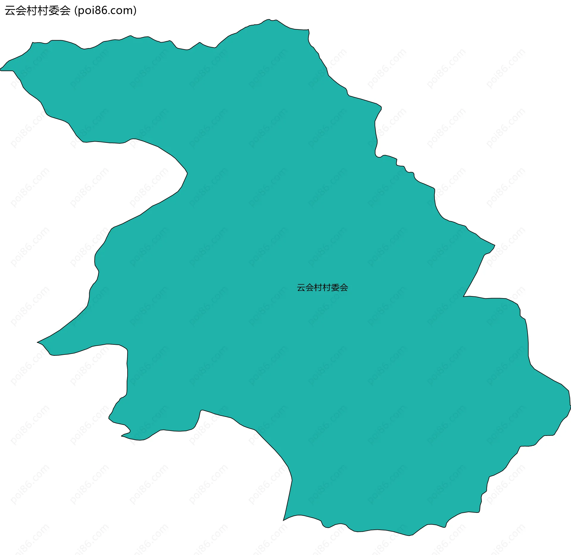 云会村村委会边界地图