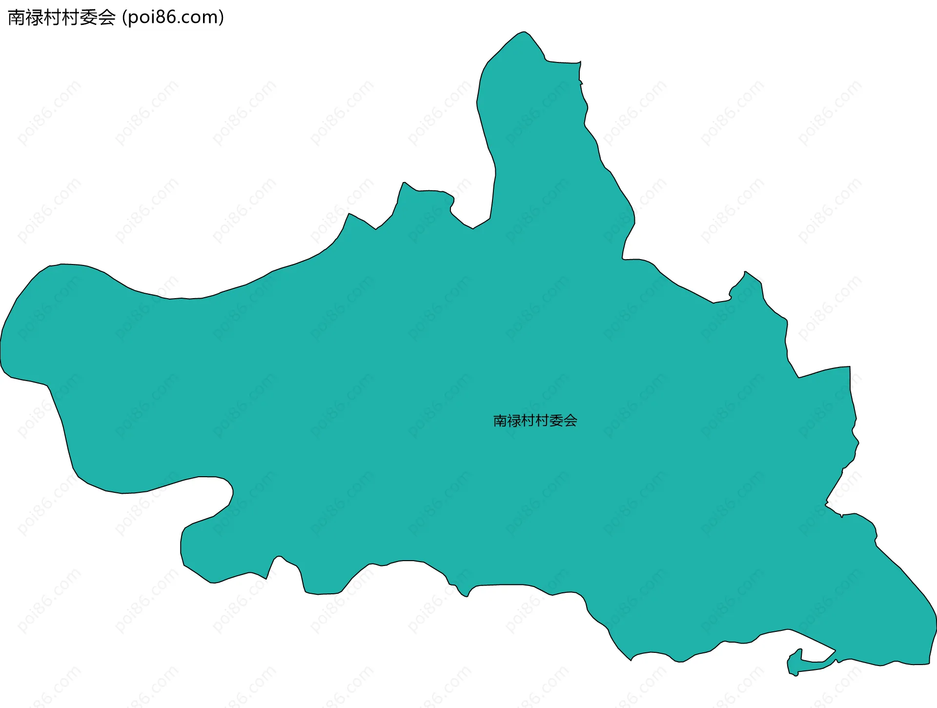 南禄村村委会边界地图