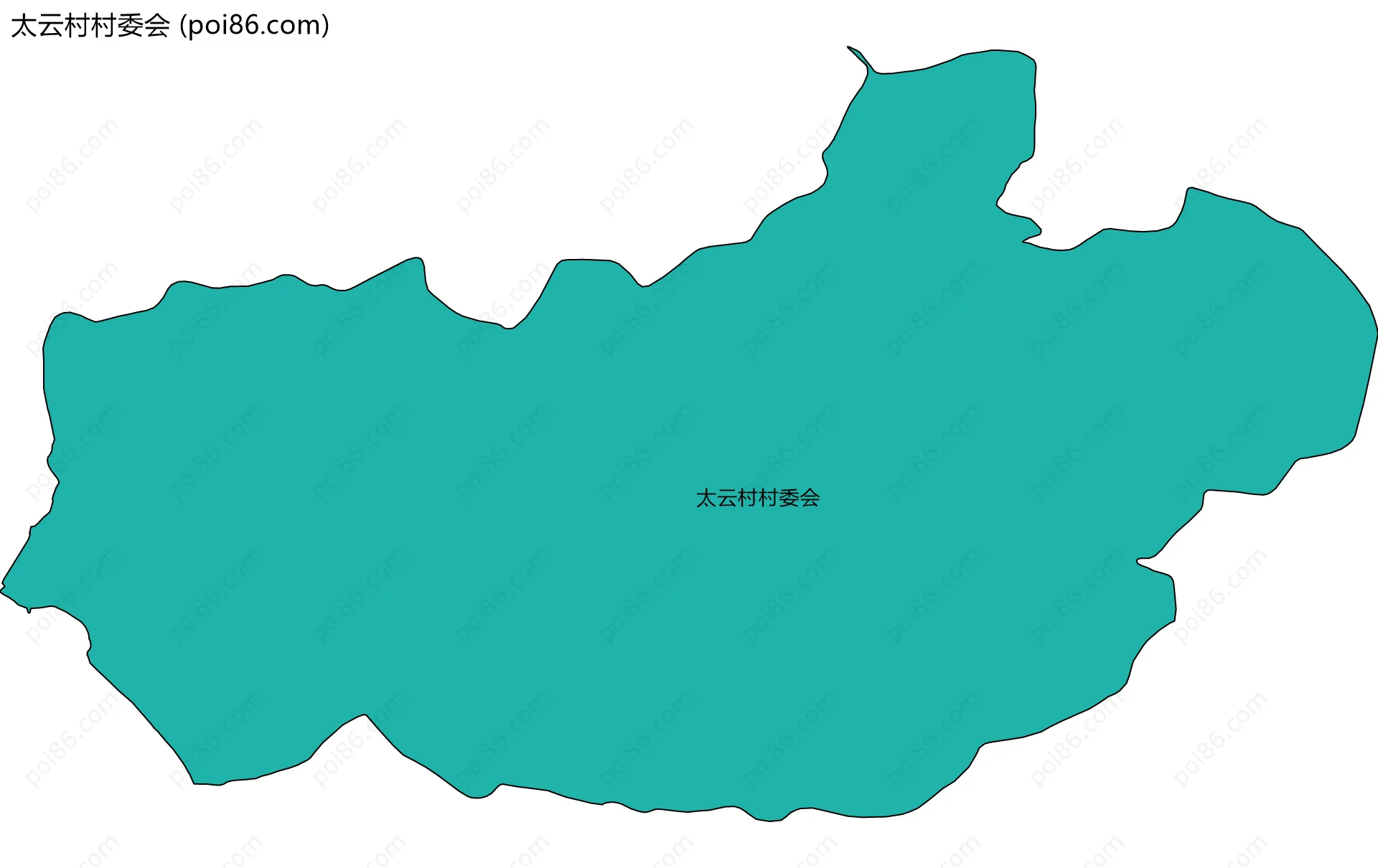 太云村村委会边界地图