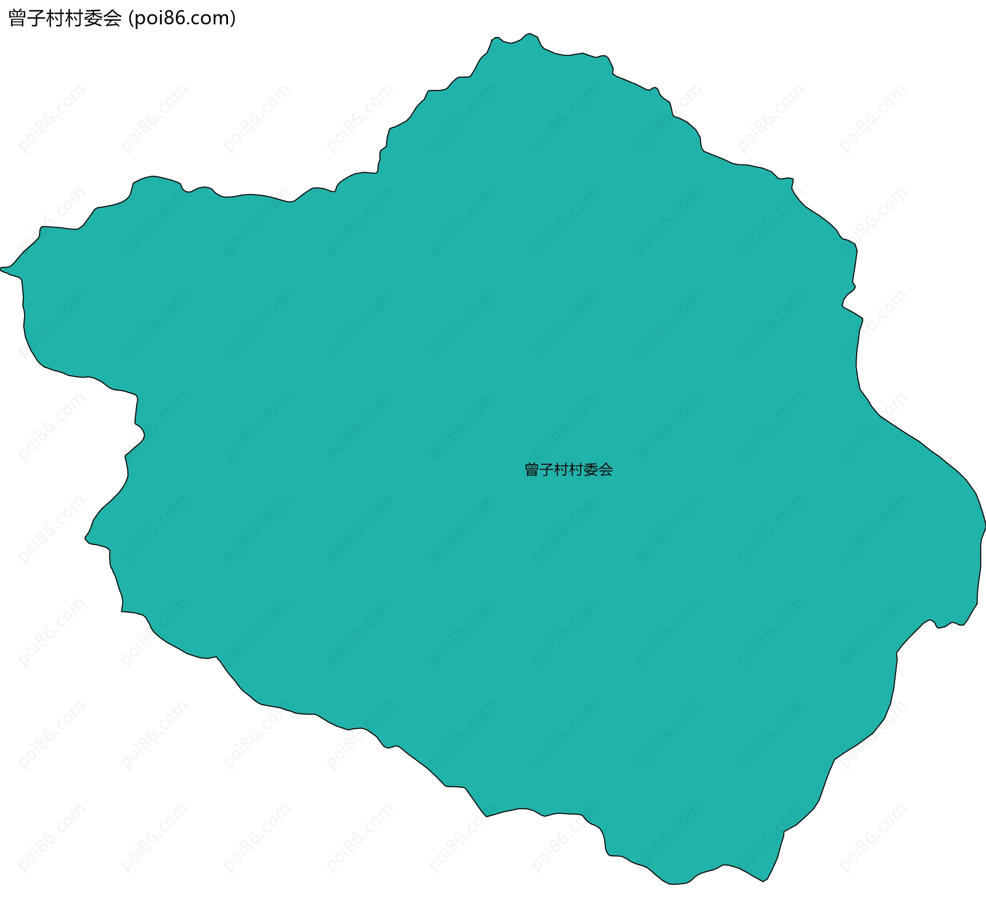 曾子村村委会边界地图