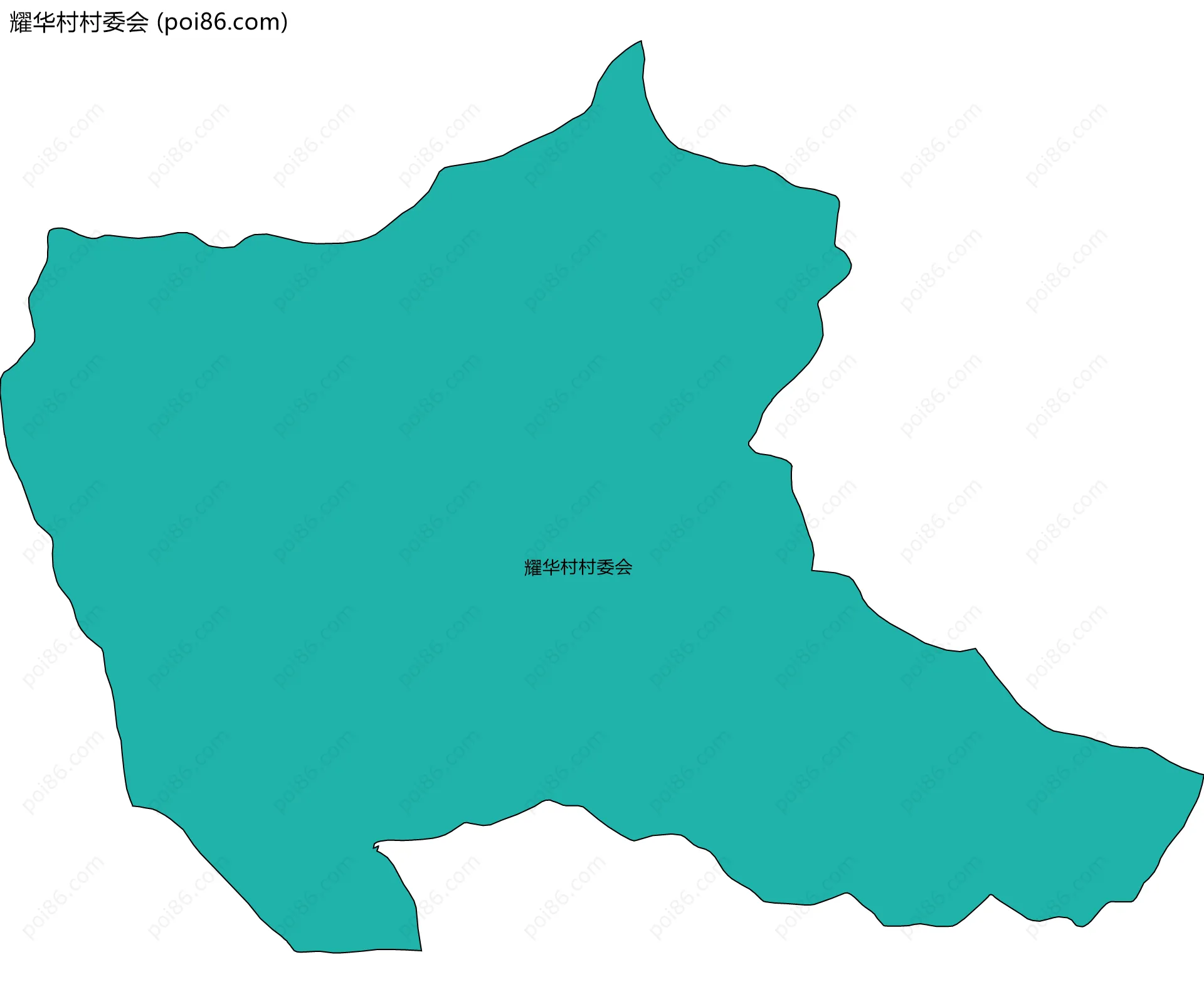 耀华村村委会边界地图