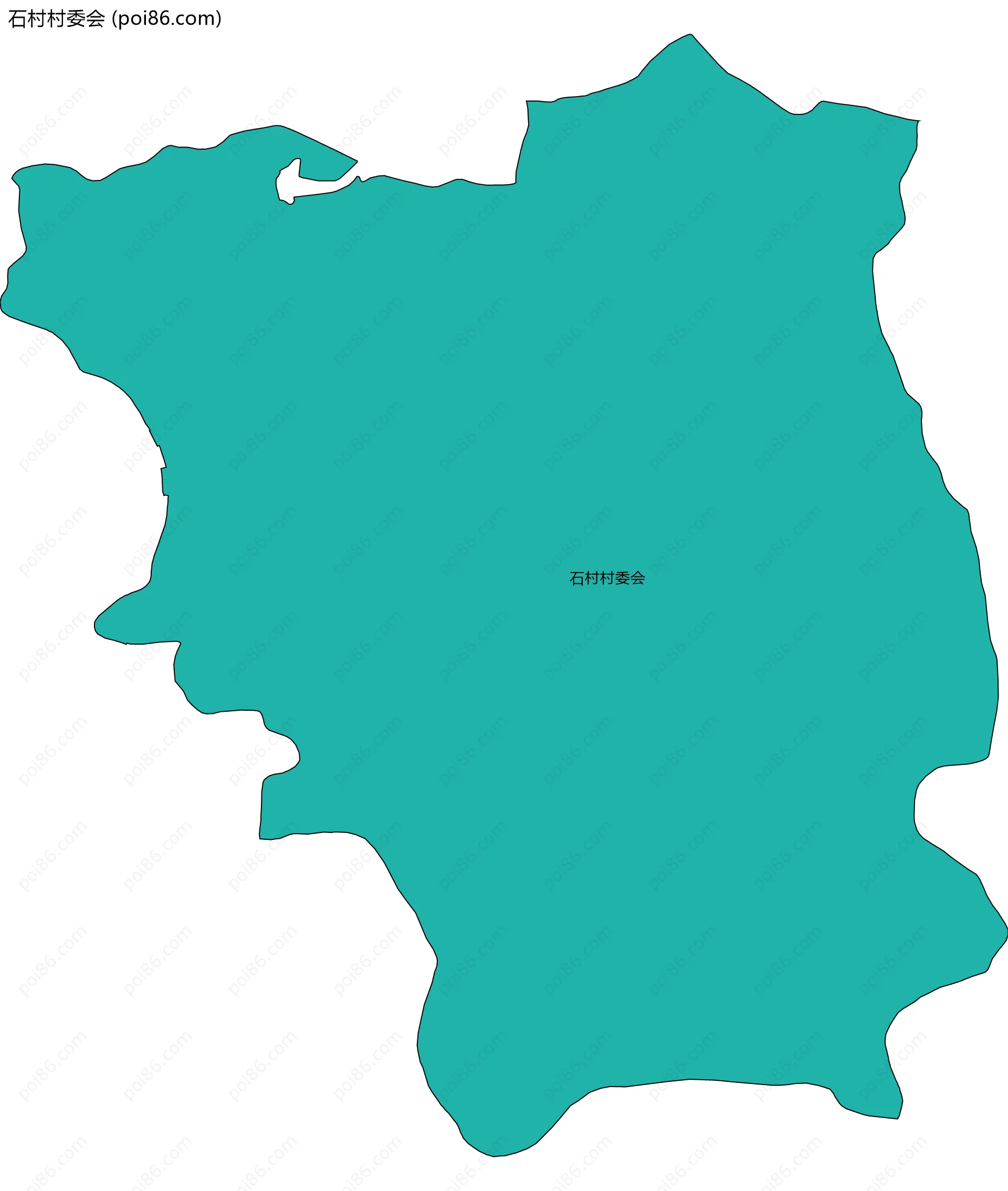 石村村委会边界地图