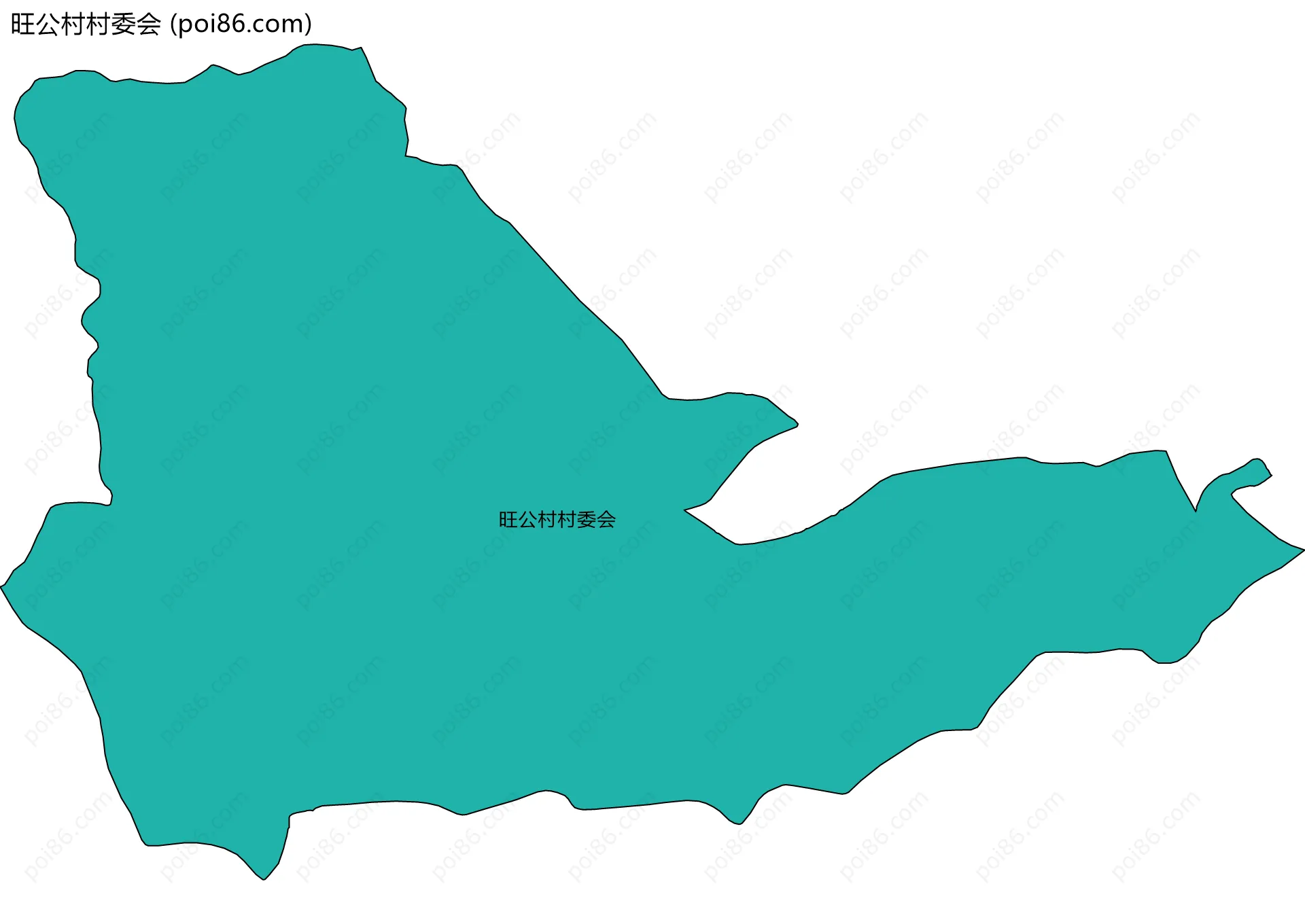 旺公村村委会边界地图