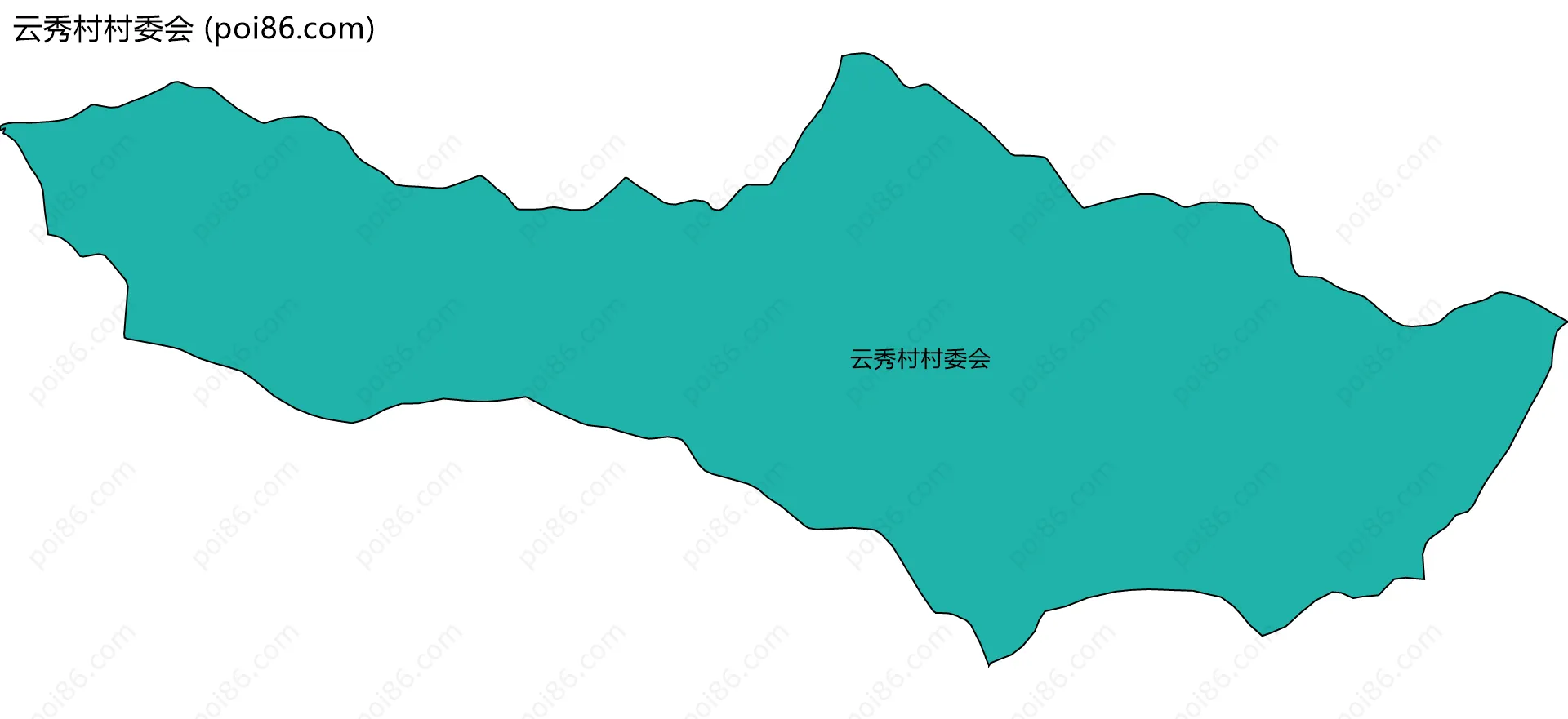 云秀村村委会边界地图