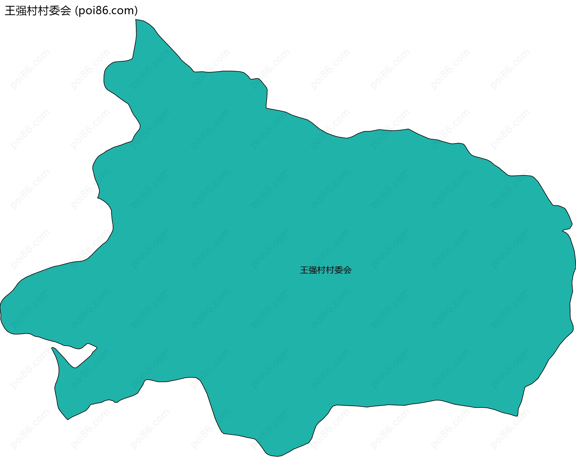 王强村村委会边界地图