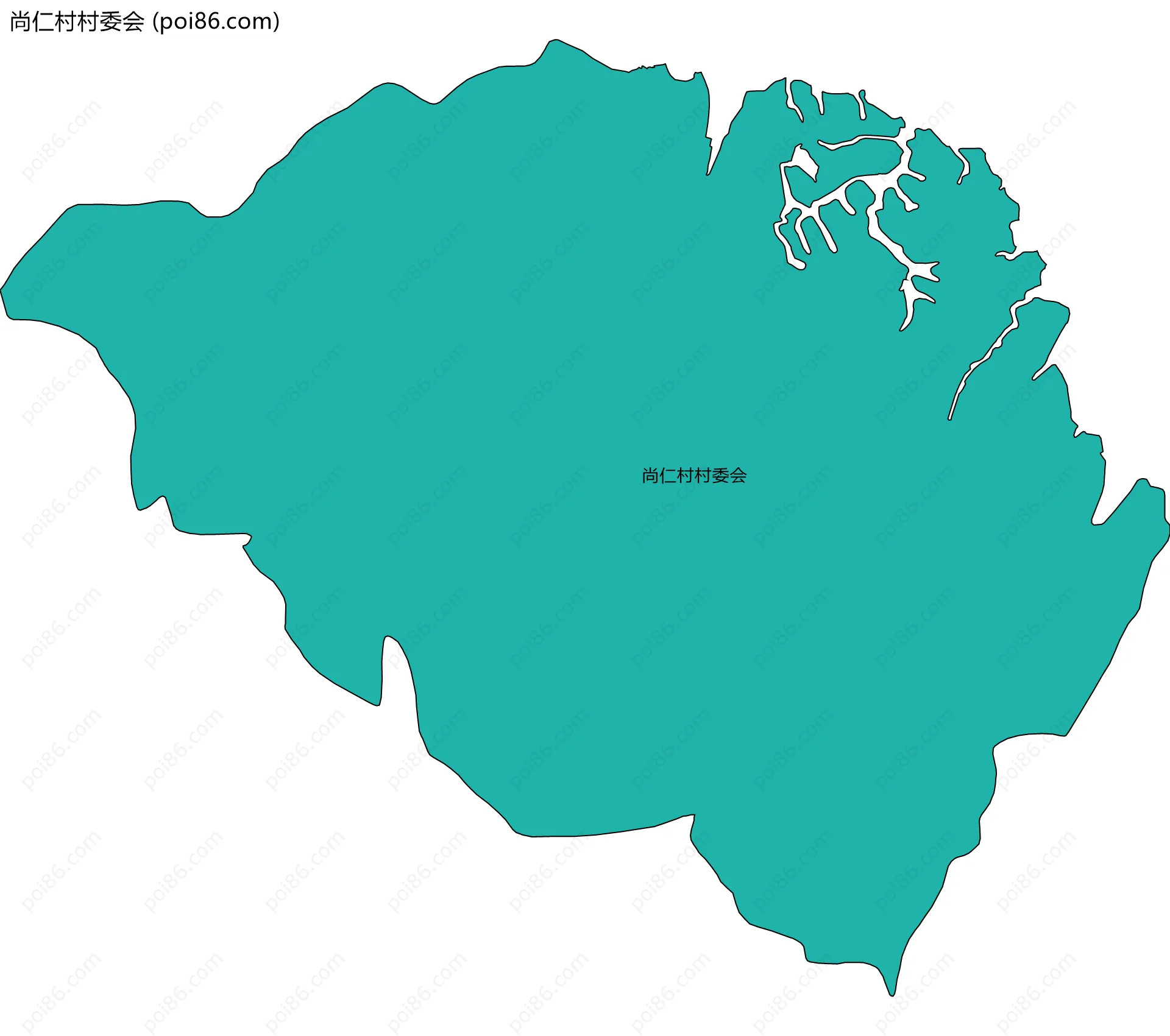 尚仁村村委会边界地图