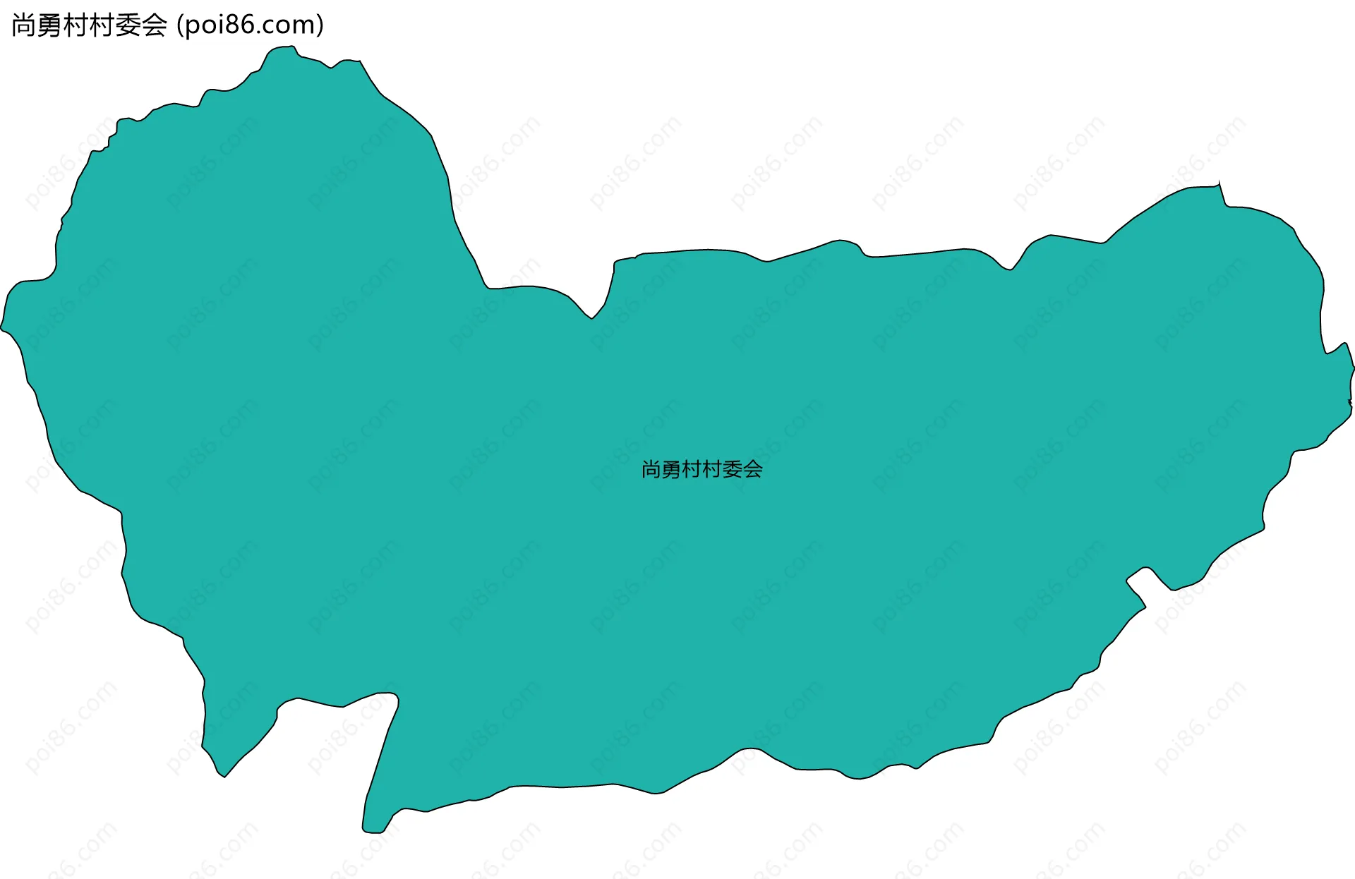 尚勇村村委会边界地图