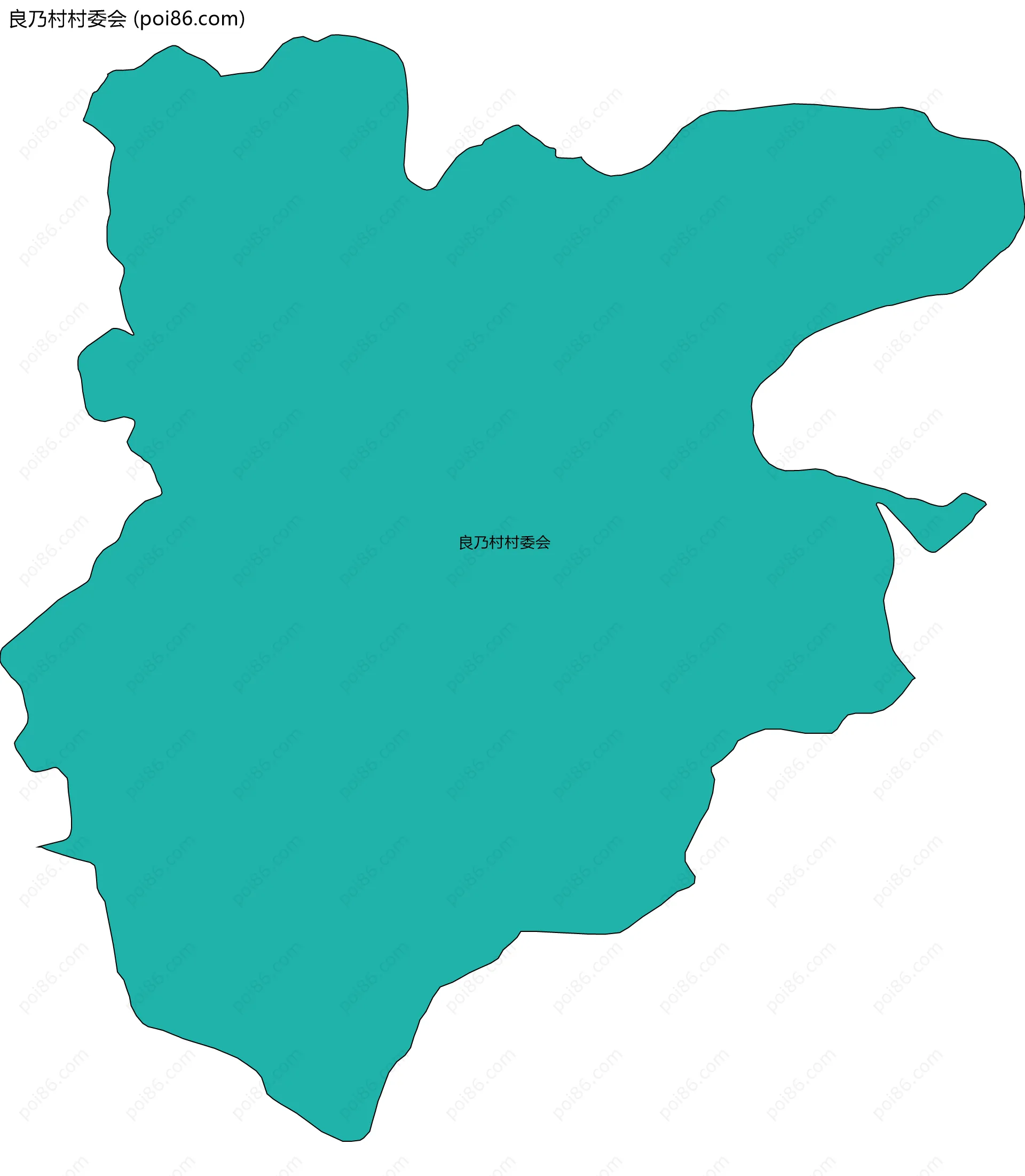 良乃村村委会边界地图