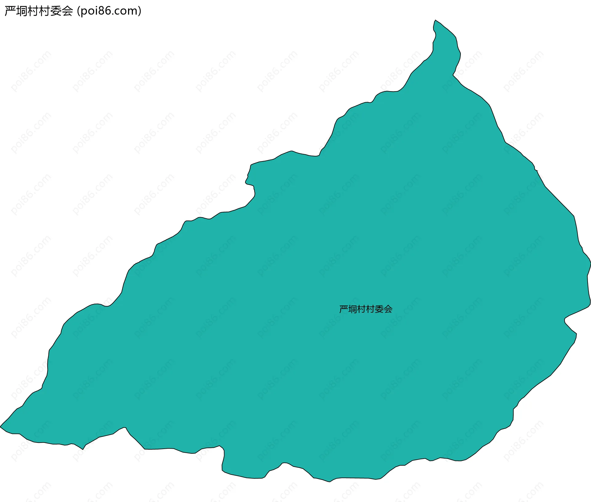 严垌村村委会边界地图