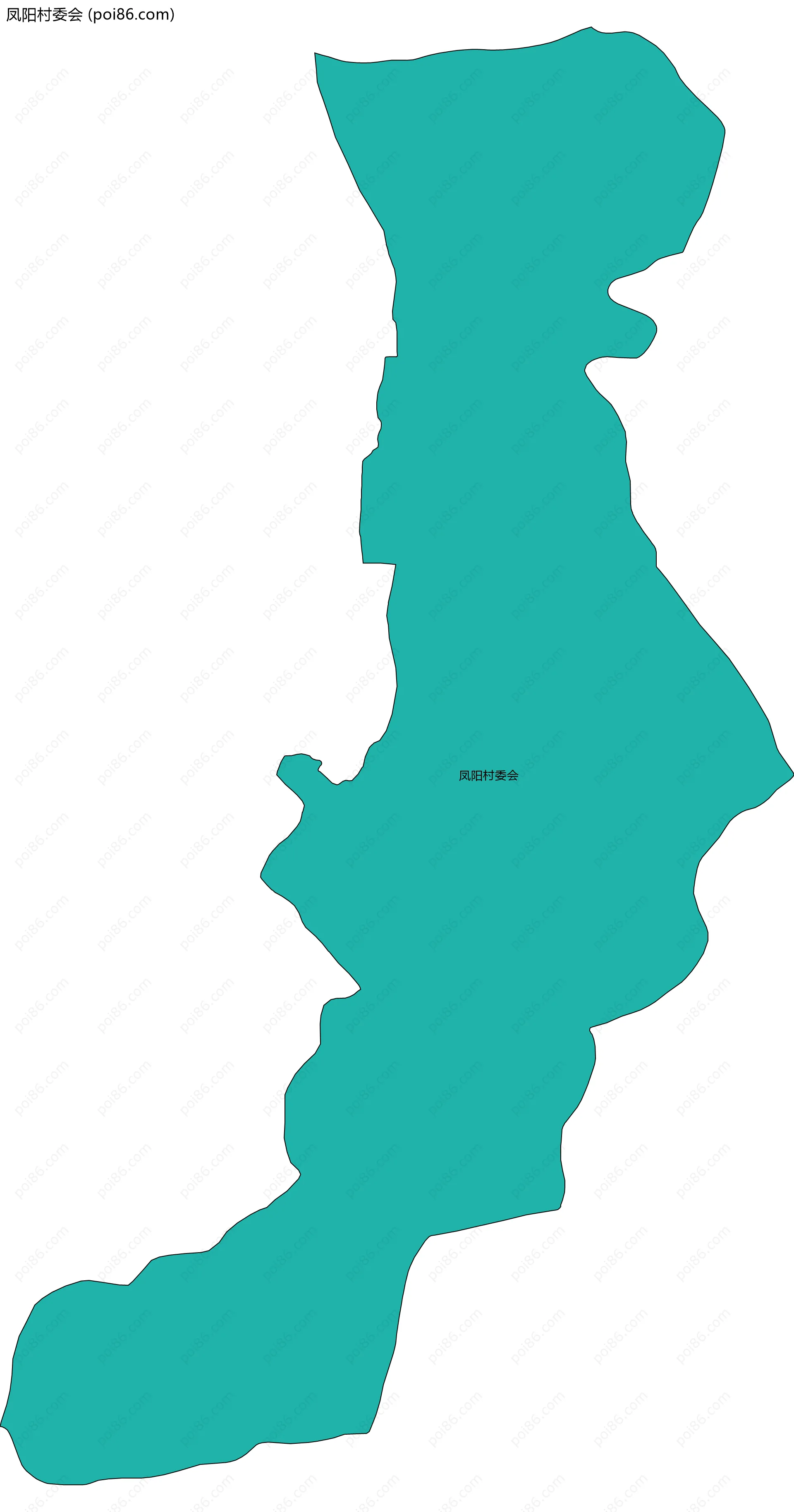 凤阳村委会边界地图