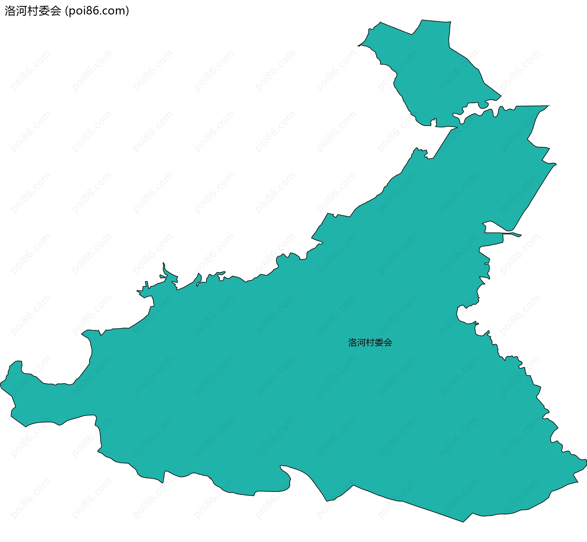 洛河村委会边界地图