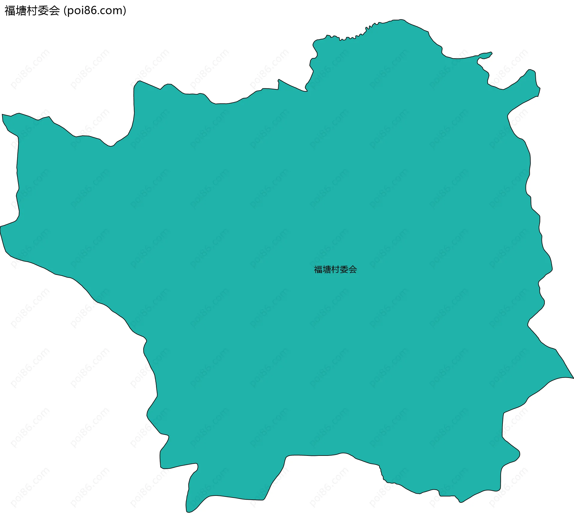 福塘村委会边界地图