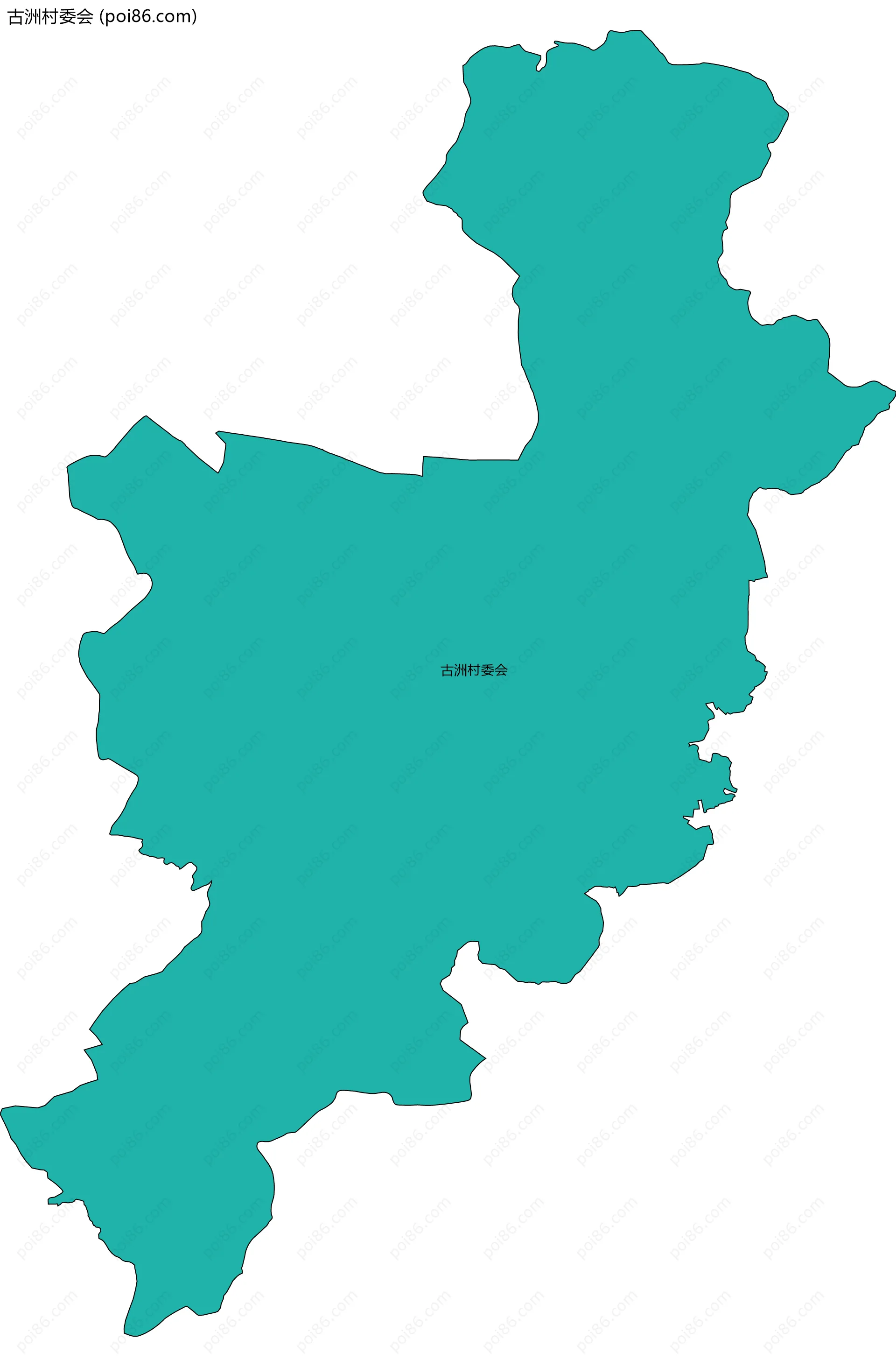 古洲村委会边界地图