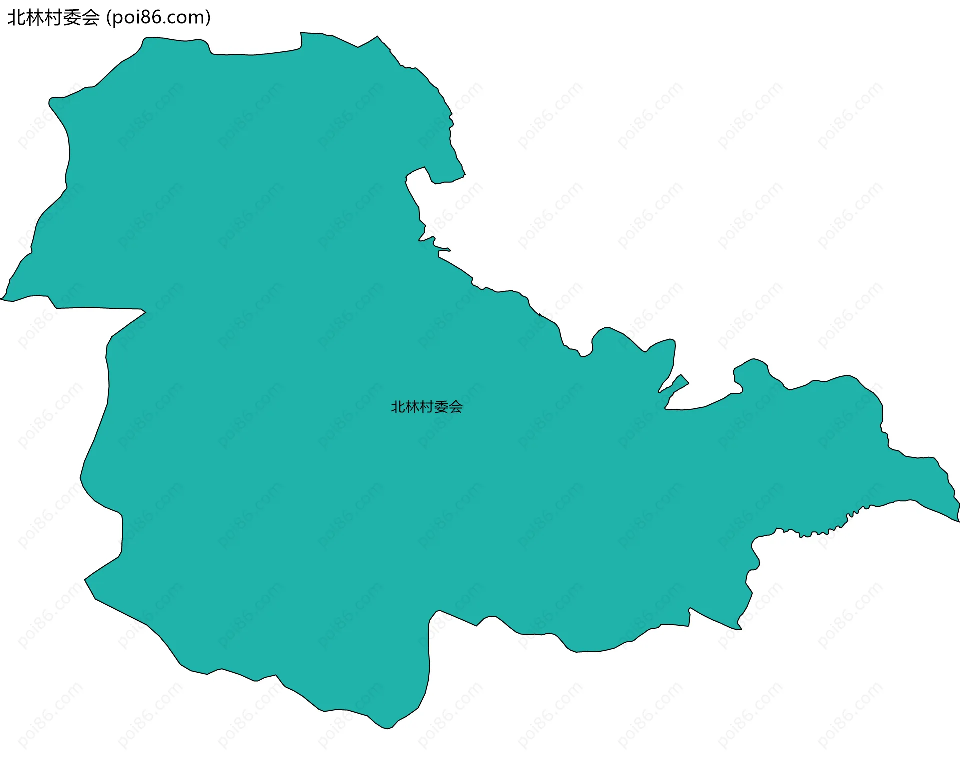 北林村委会边界地图