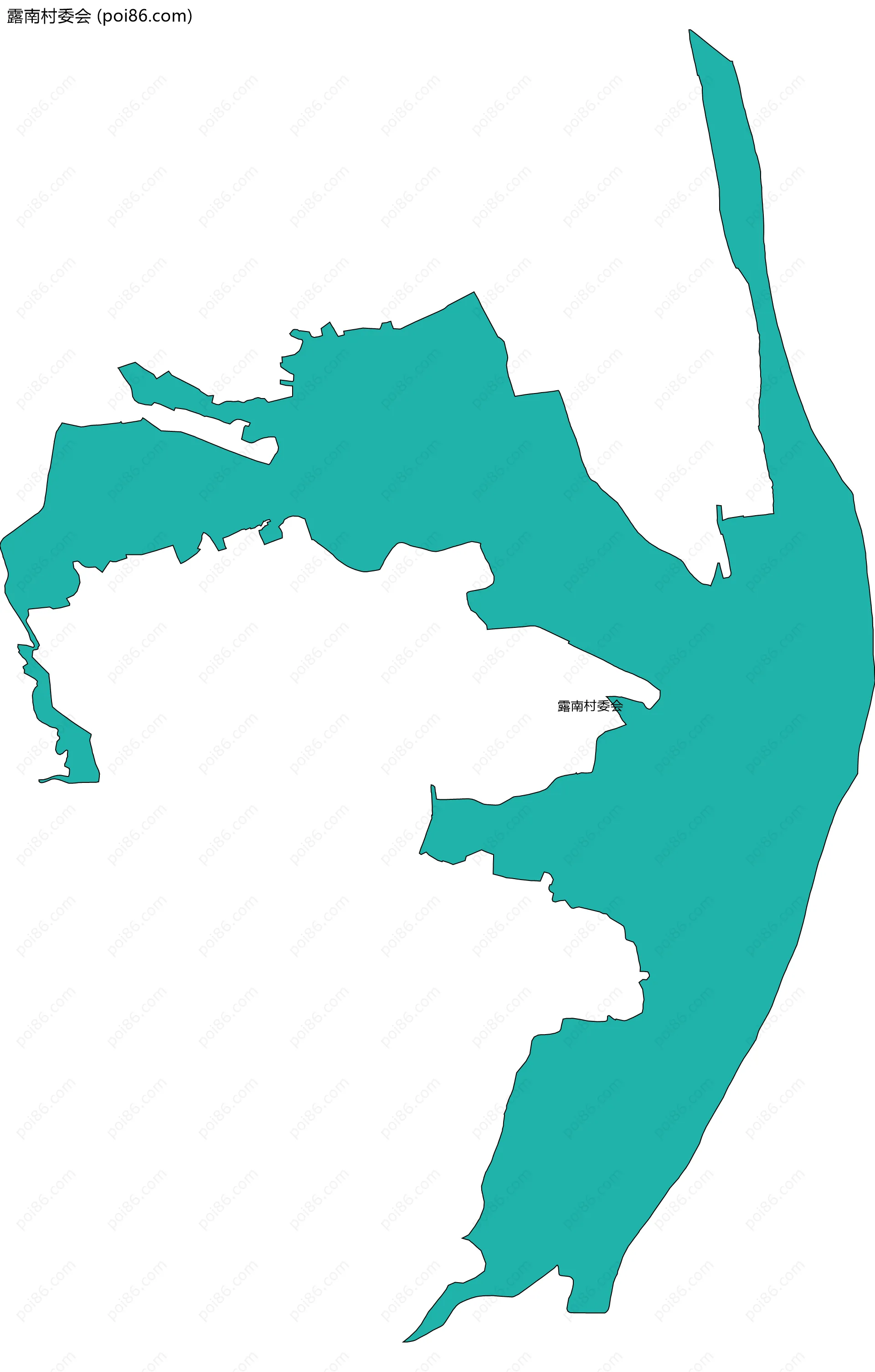 露南村委会边界地图