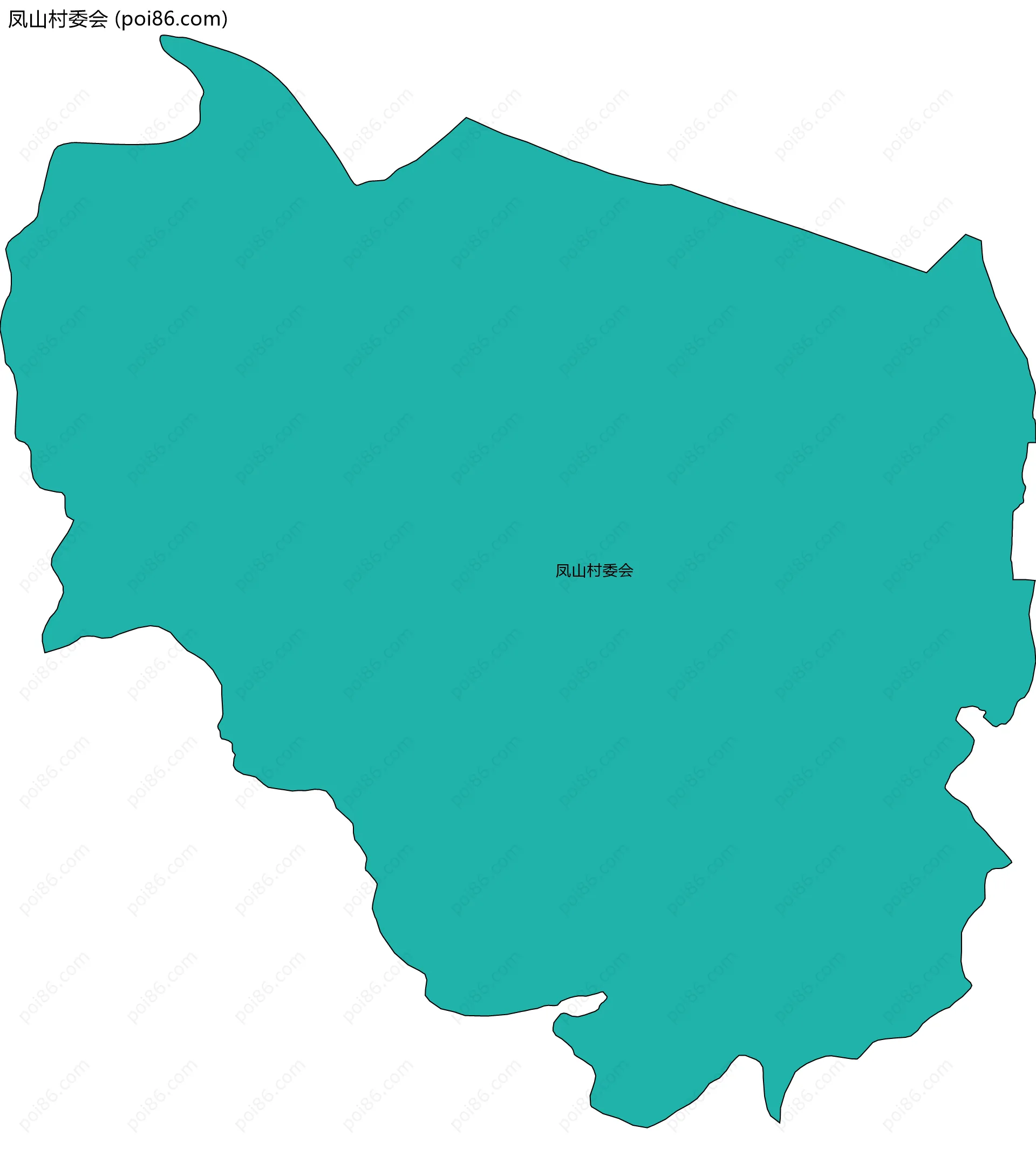 凤山村委会边界地图