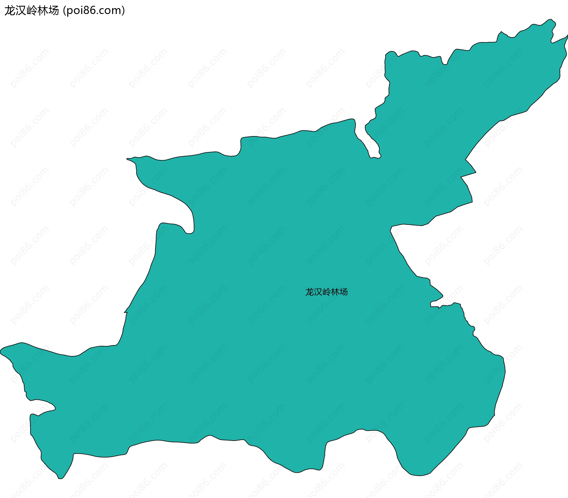 龙汉岭林场边界地图