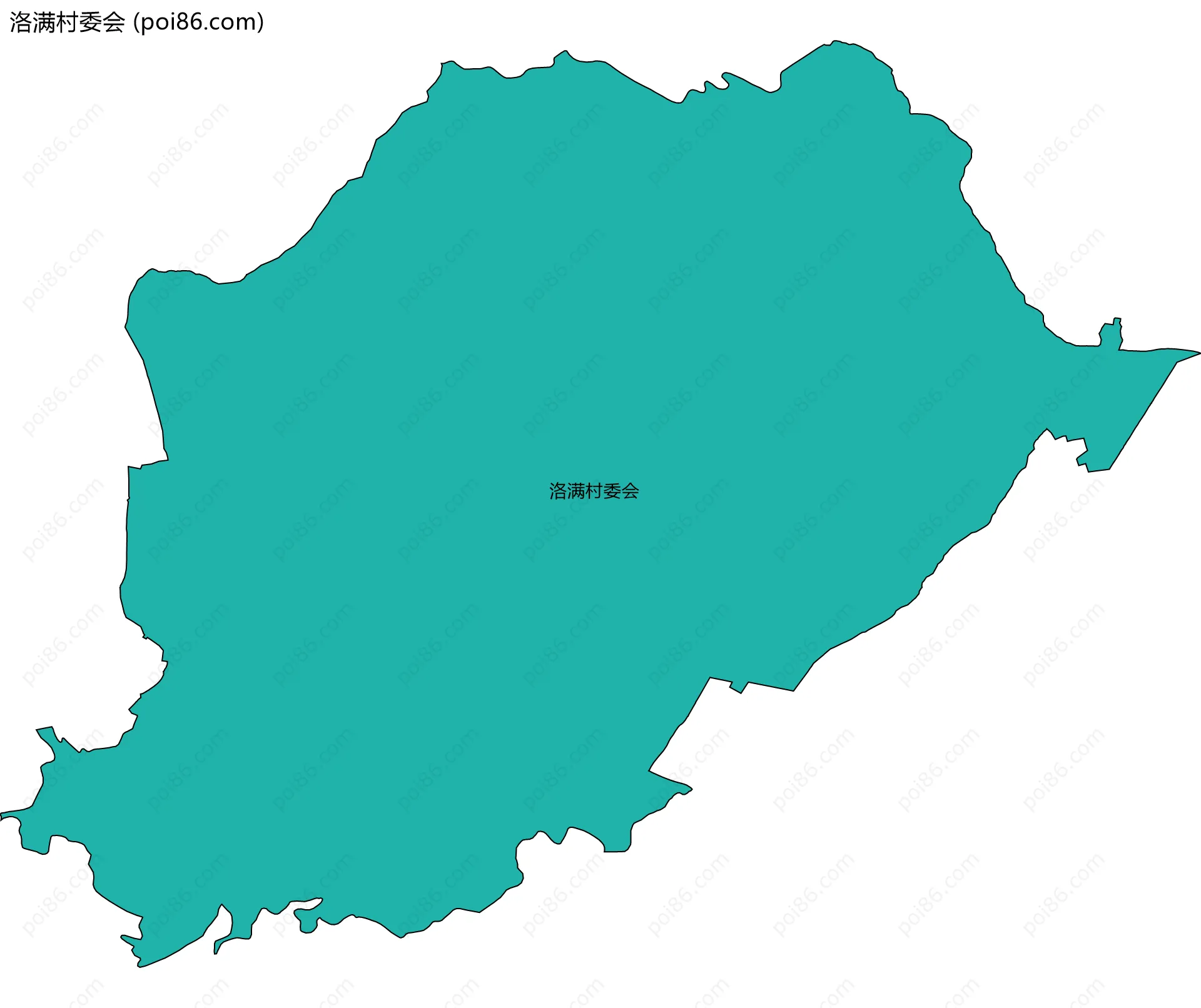 洛满村委会边界地图
