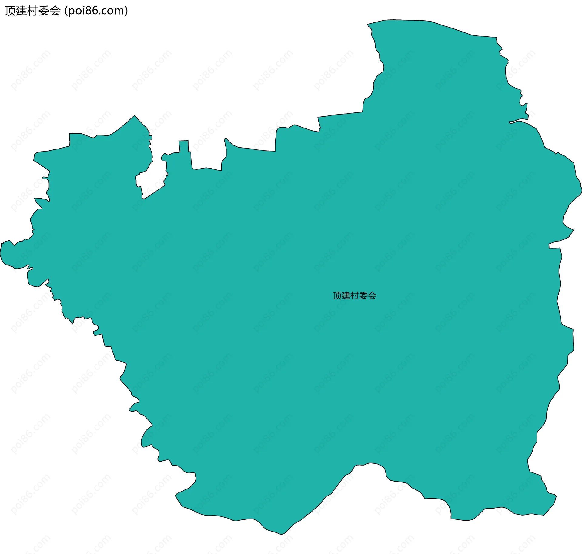顶建村委会边界地图