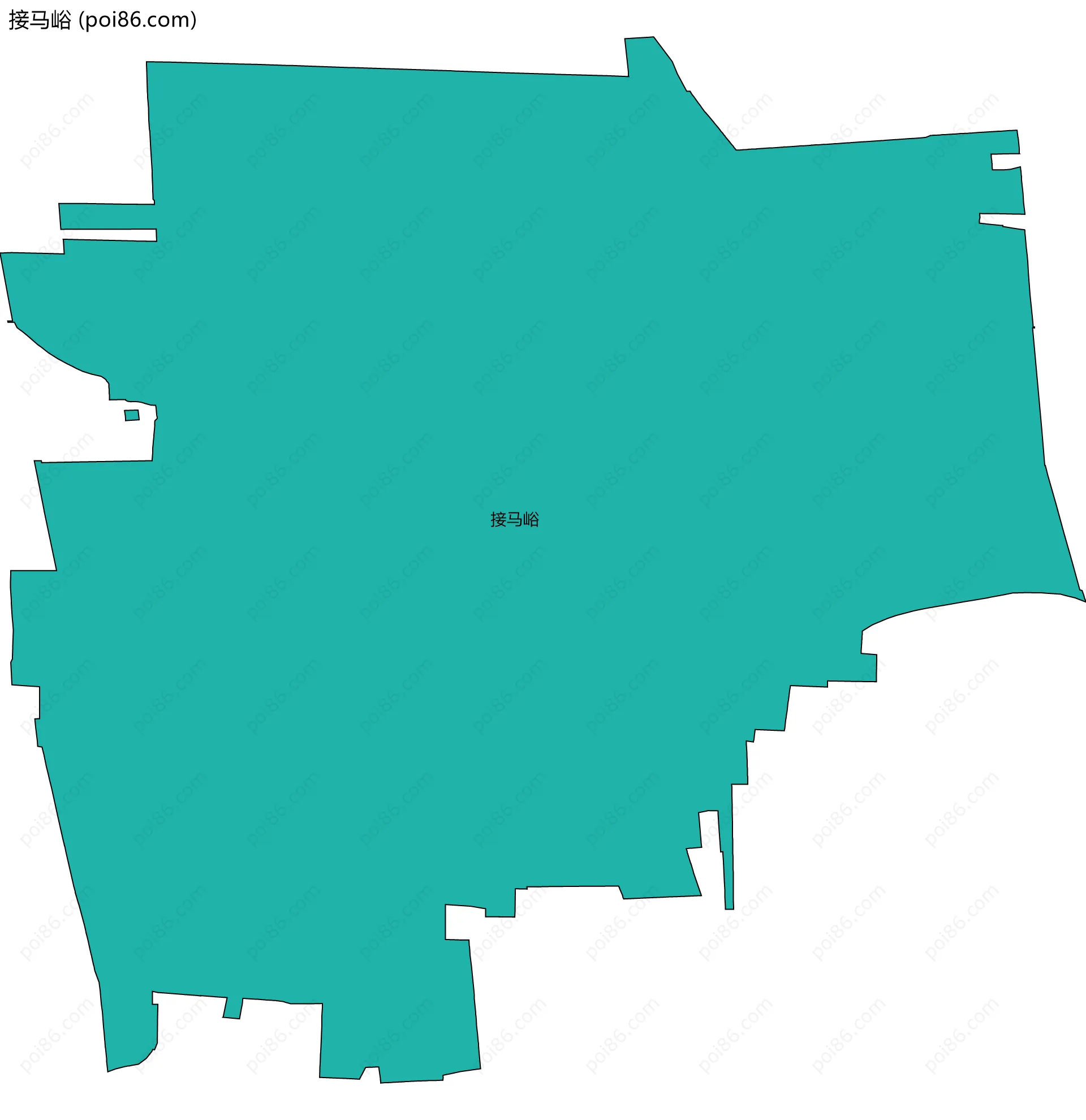 接马峪边界地图