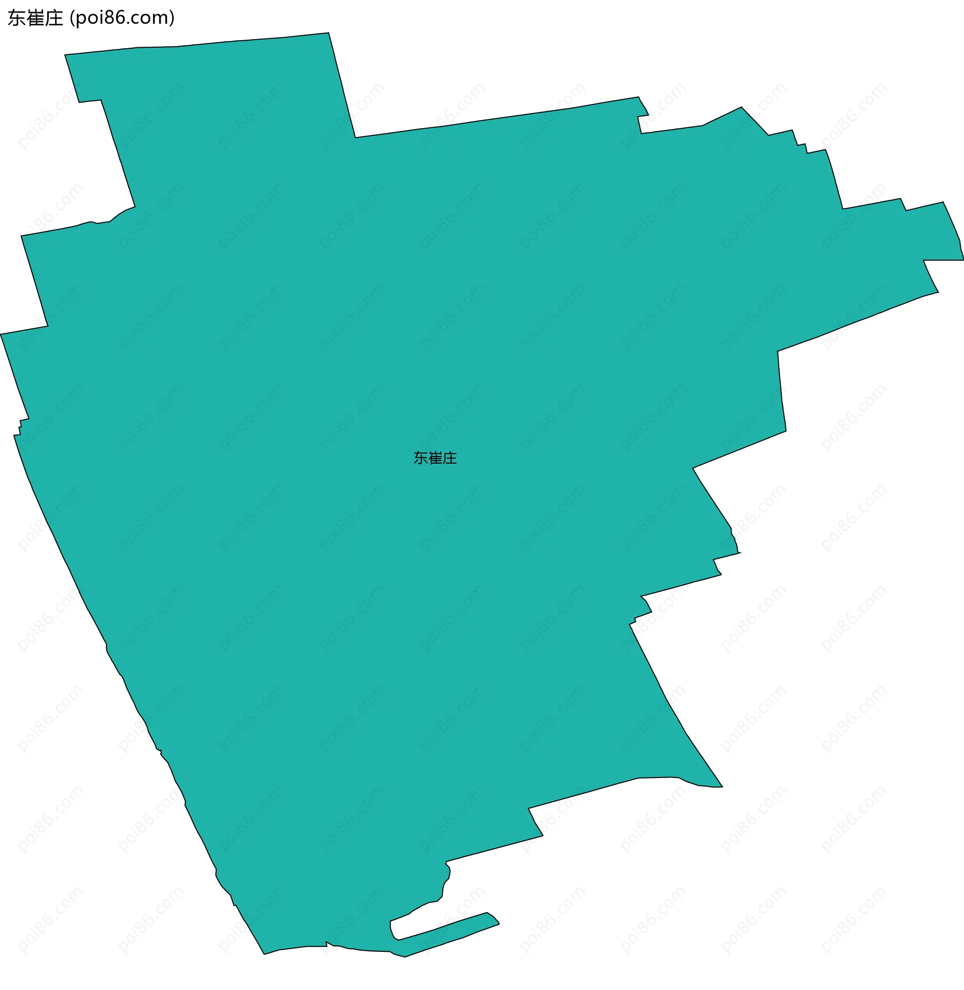 东崔庄边界地图