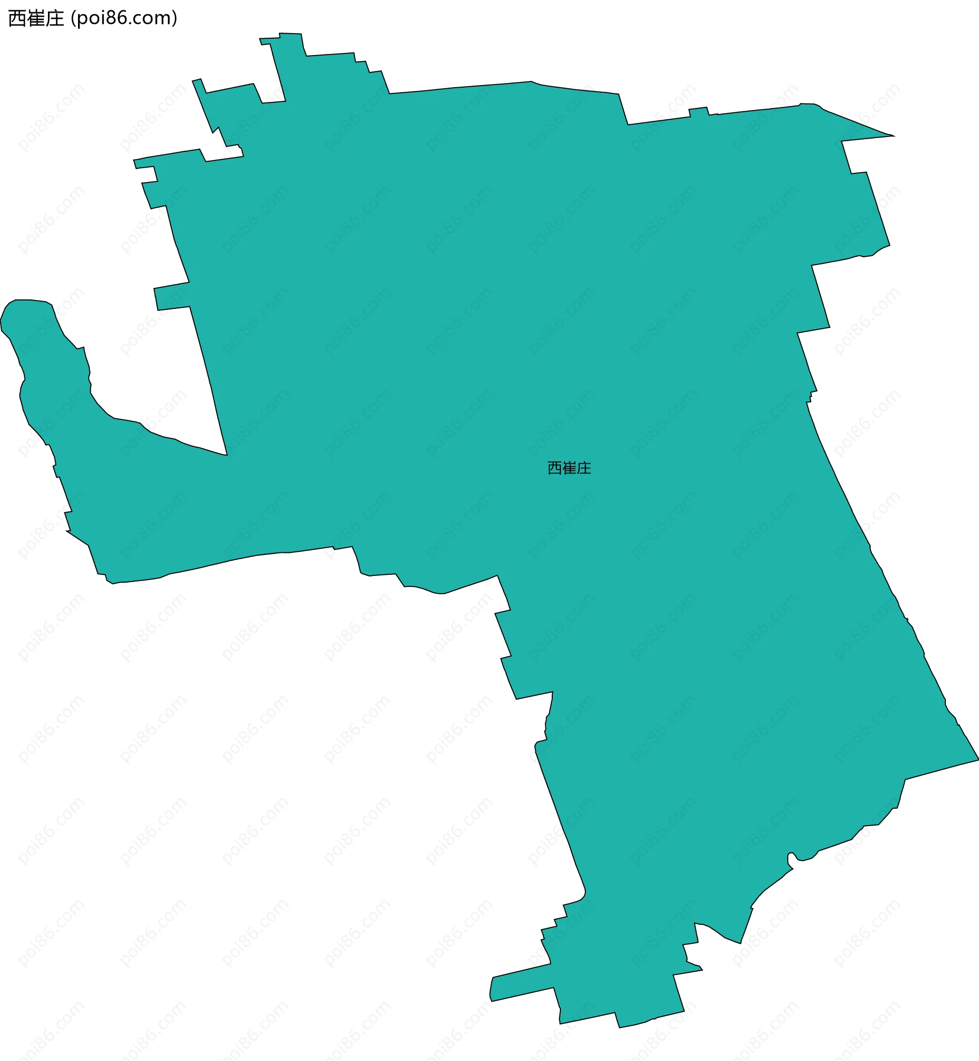 西崔庄边界地图