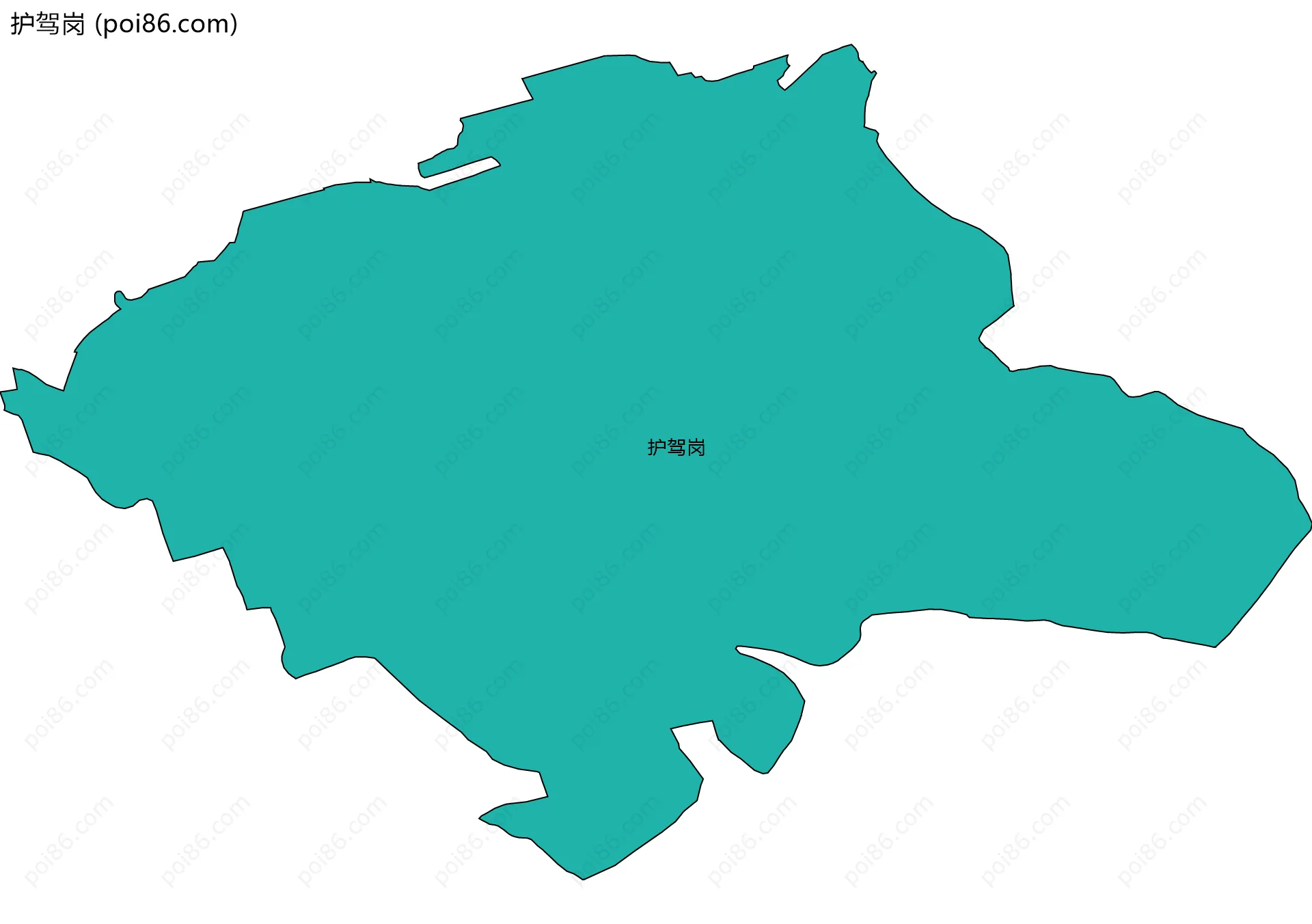 护驾岗边界地图