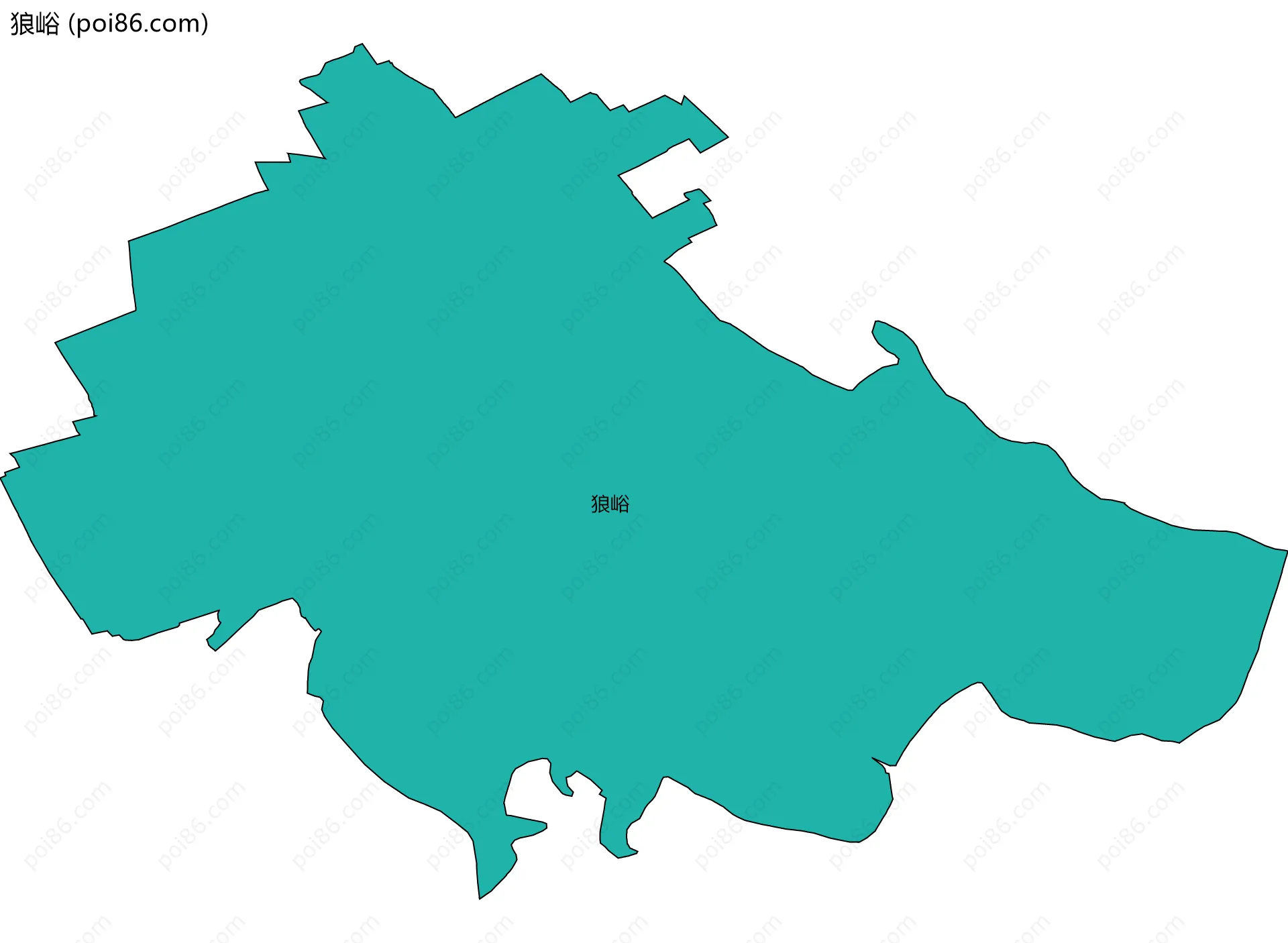 狼峪边界地图