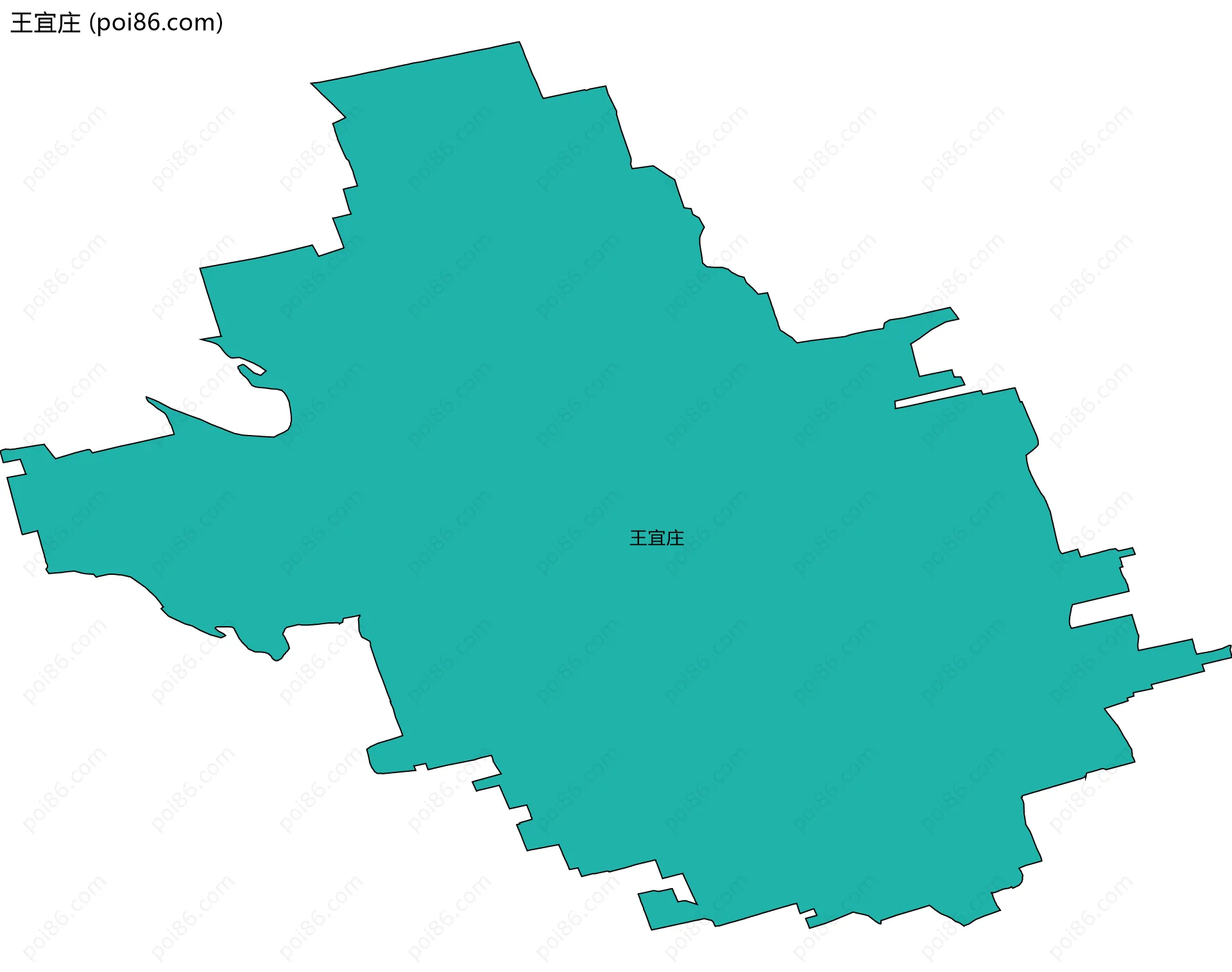 王宜庄边界地图