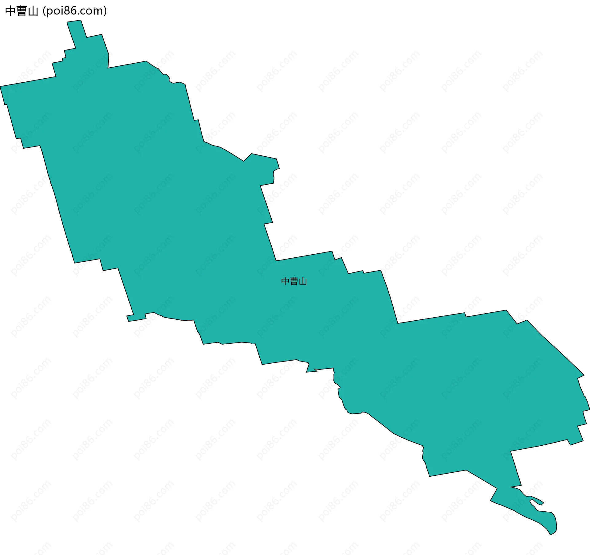 中曹山边界地图