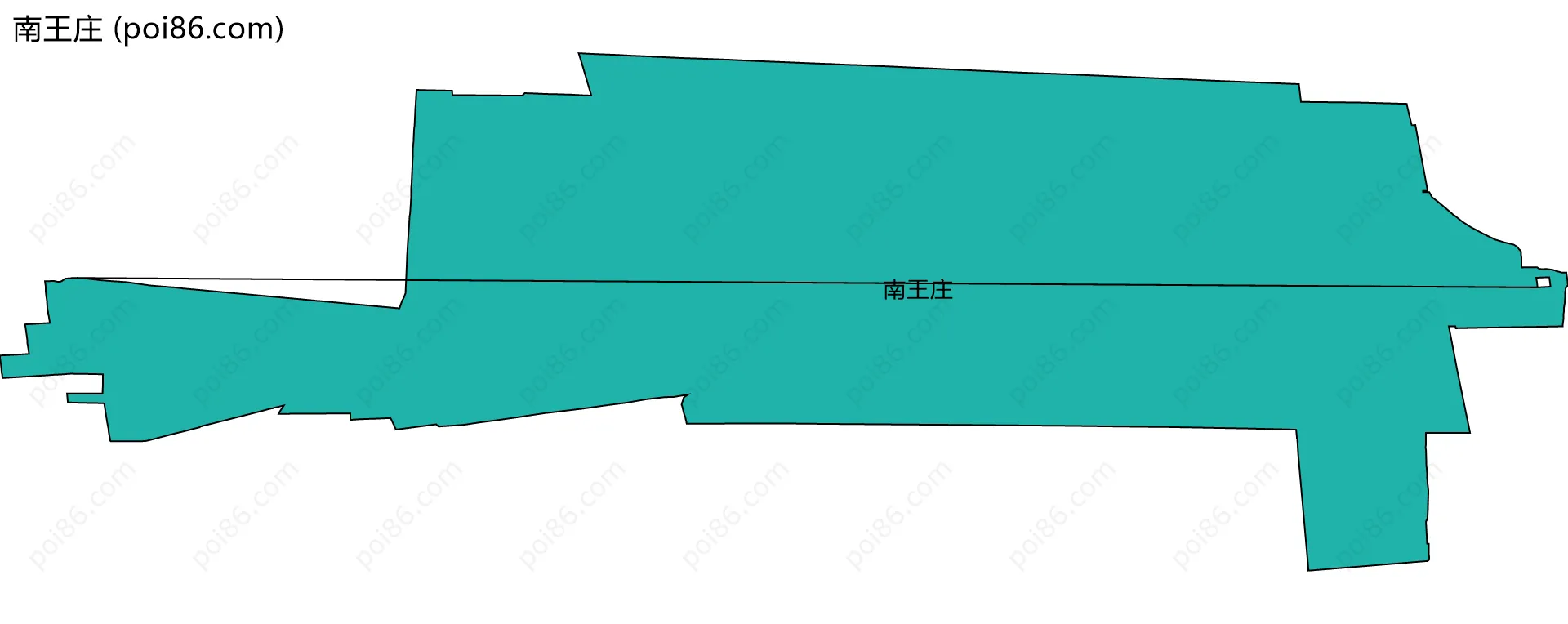 南王庄边界地图