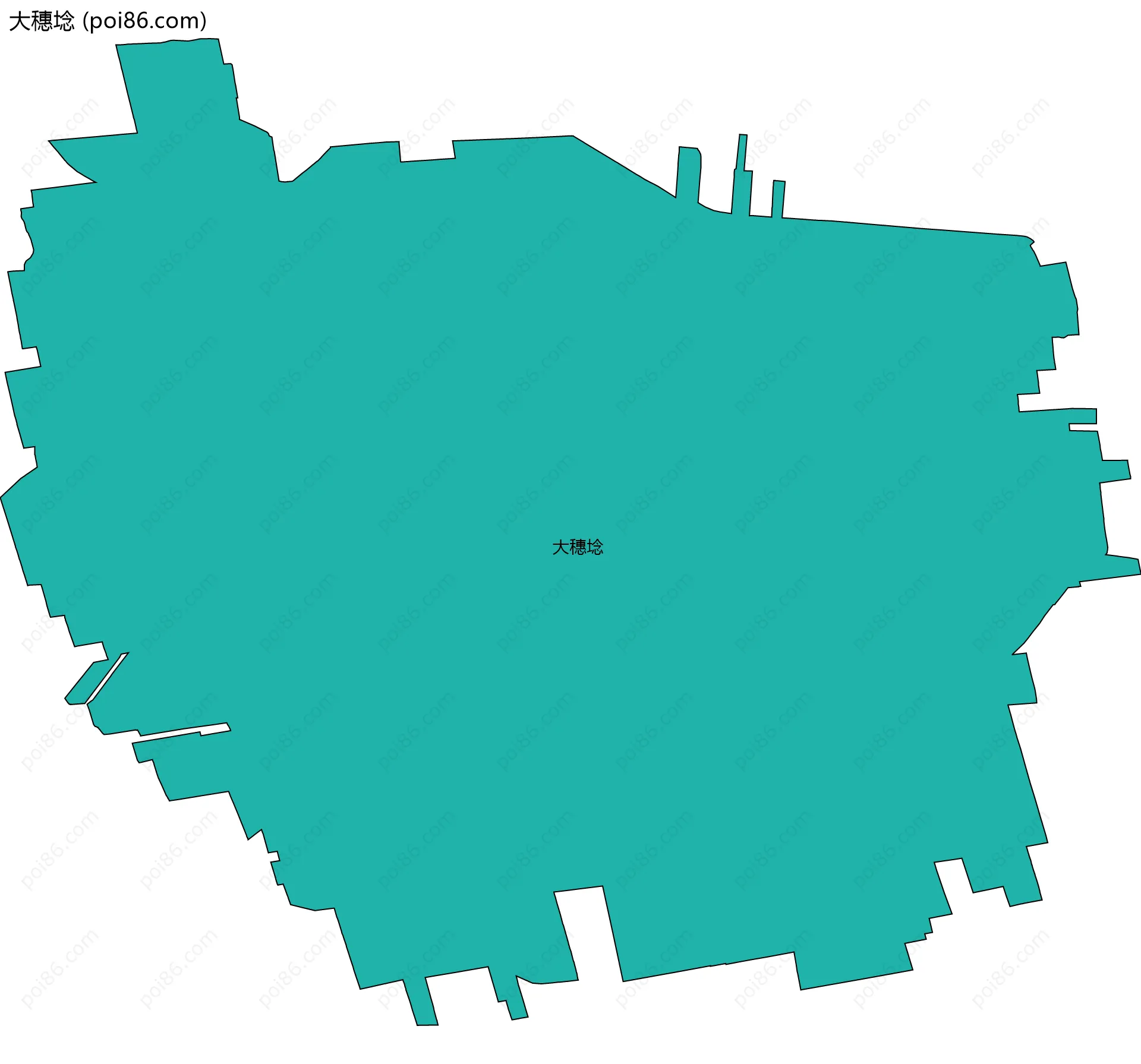 大穗埝边界地图