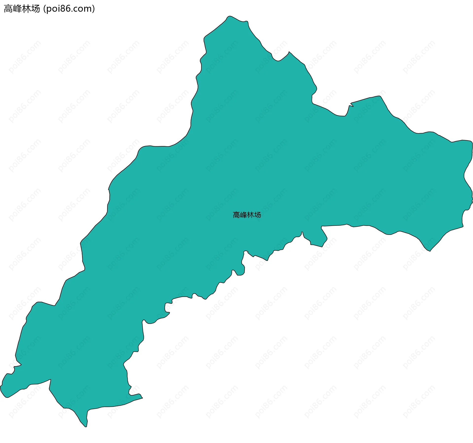 高峰林场边界地图