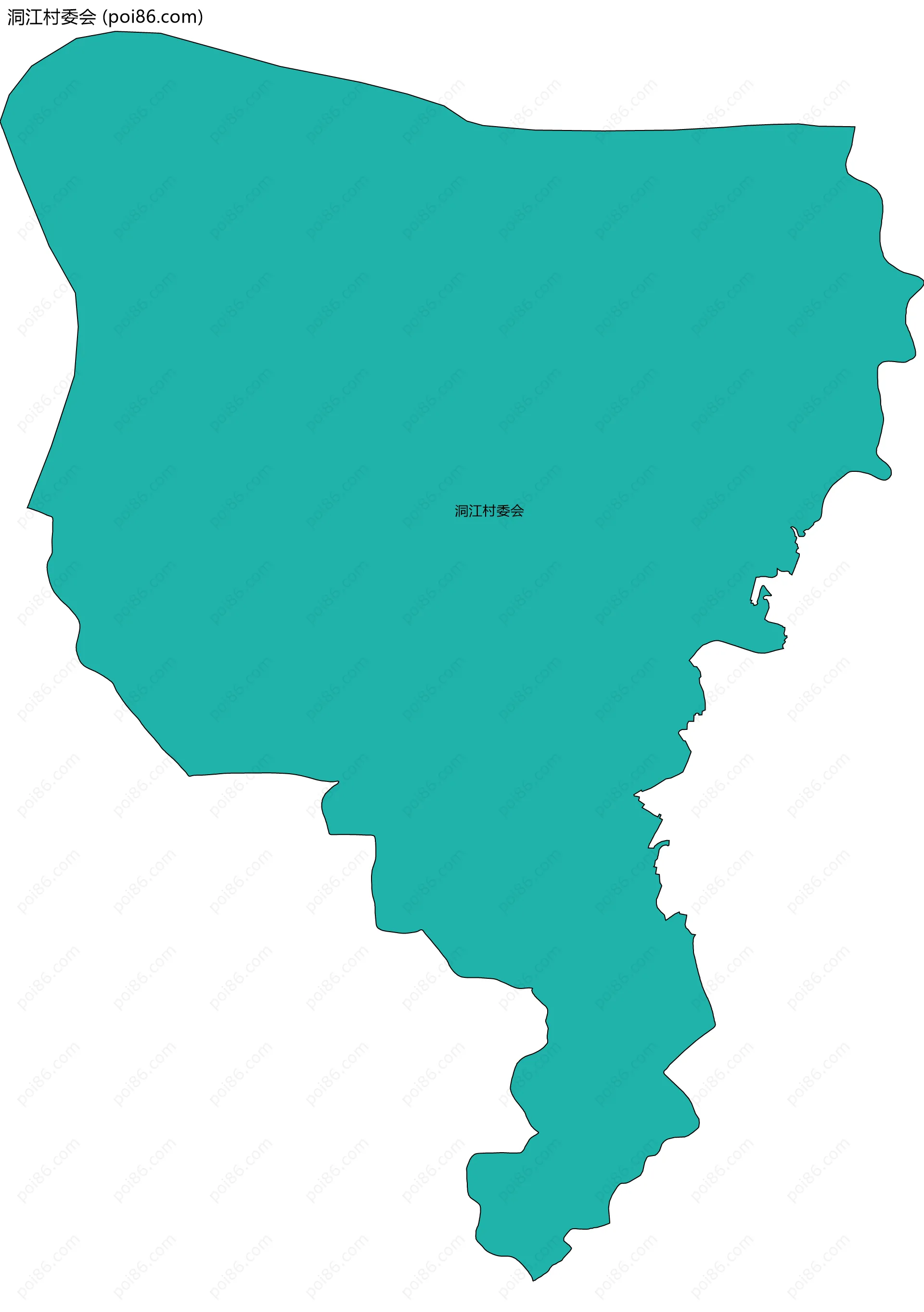 洞江村委会边界地图