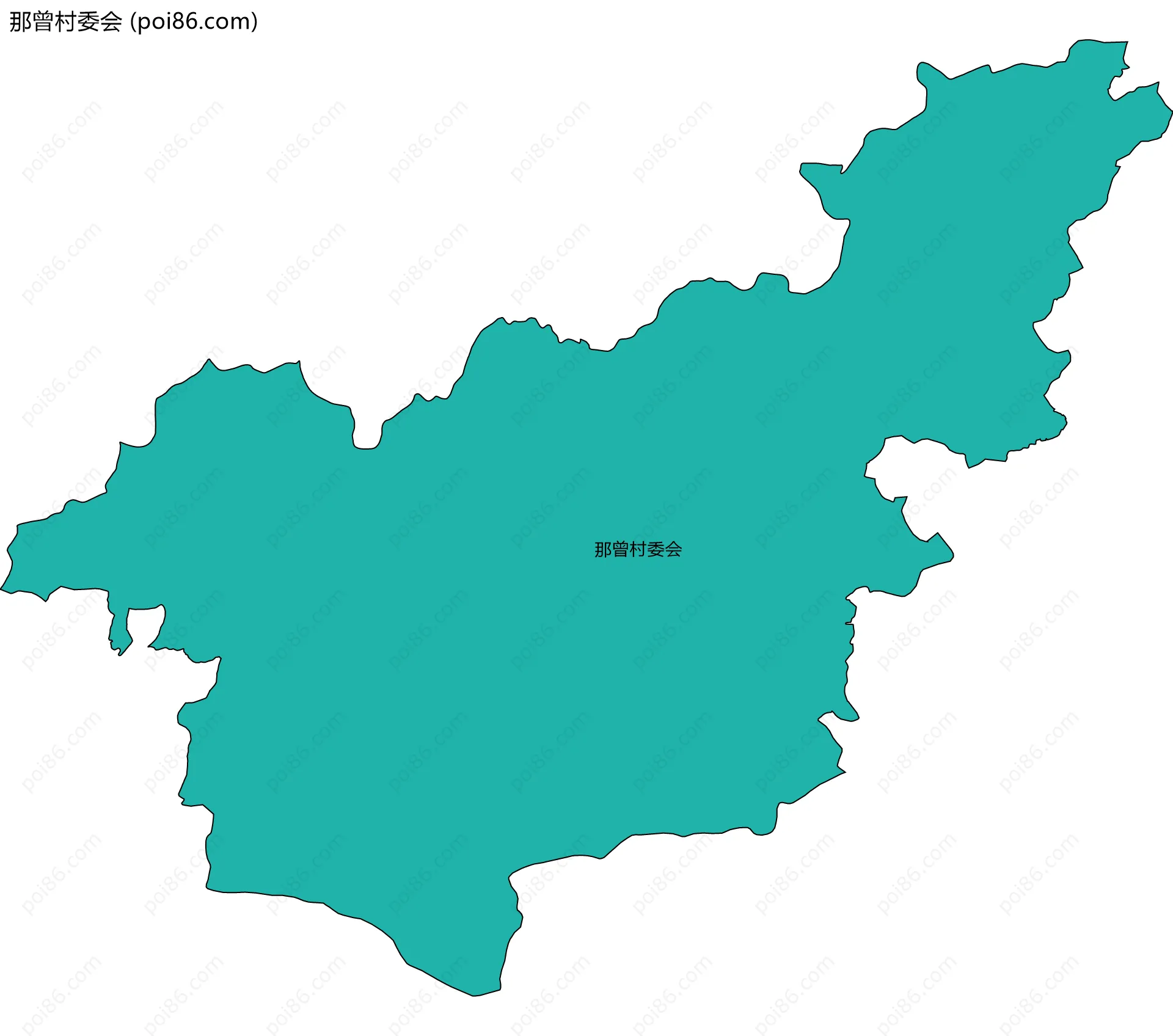 那曾村委会边界地图