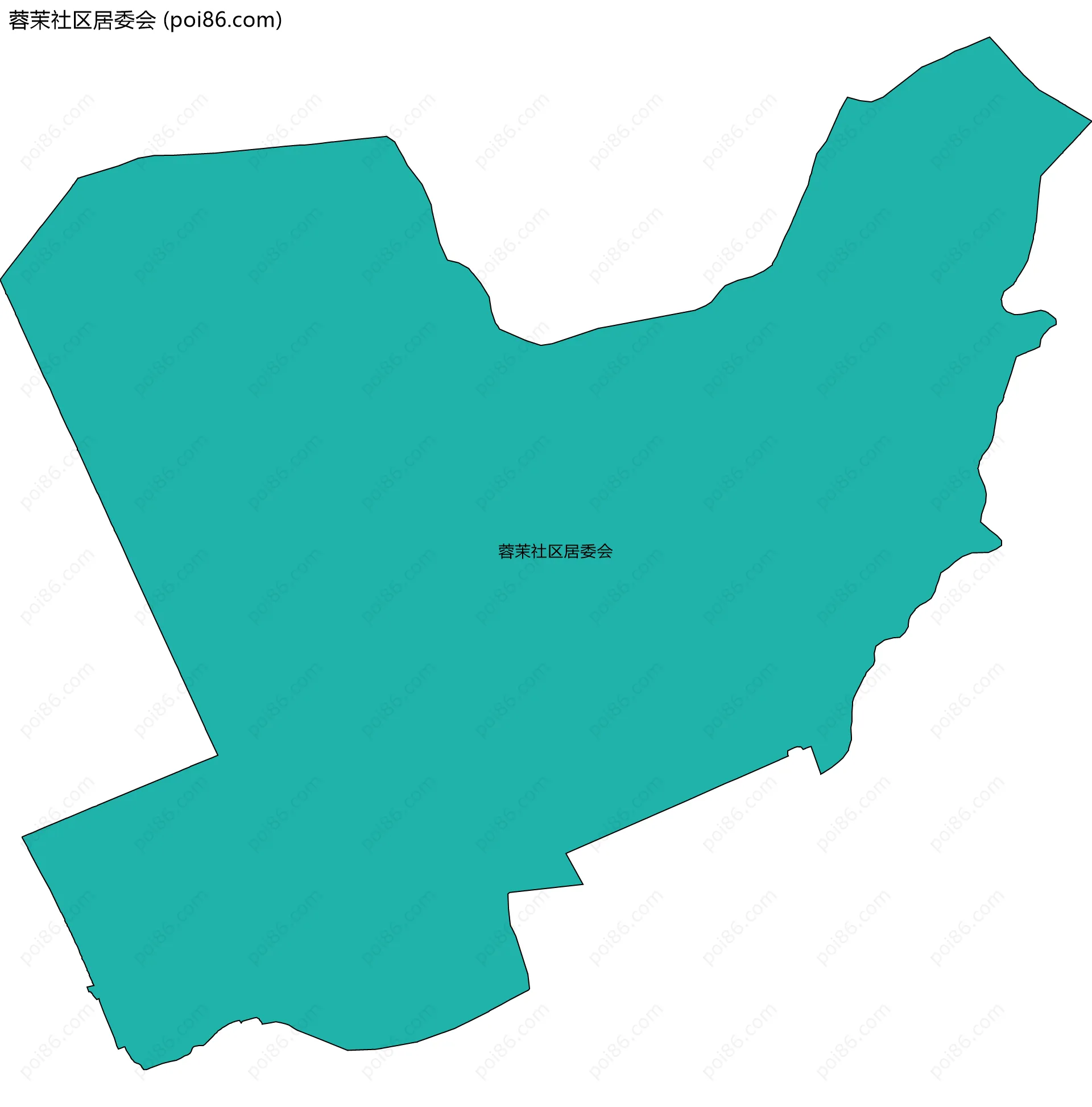 蓉茉社区居委会边界地图