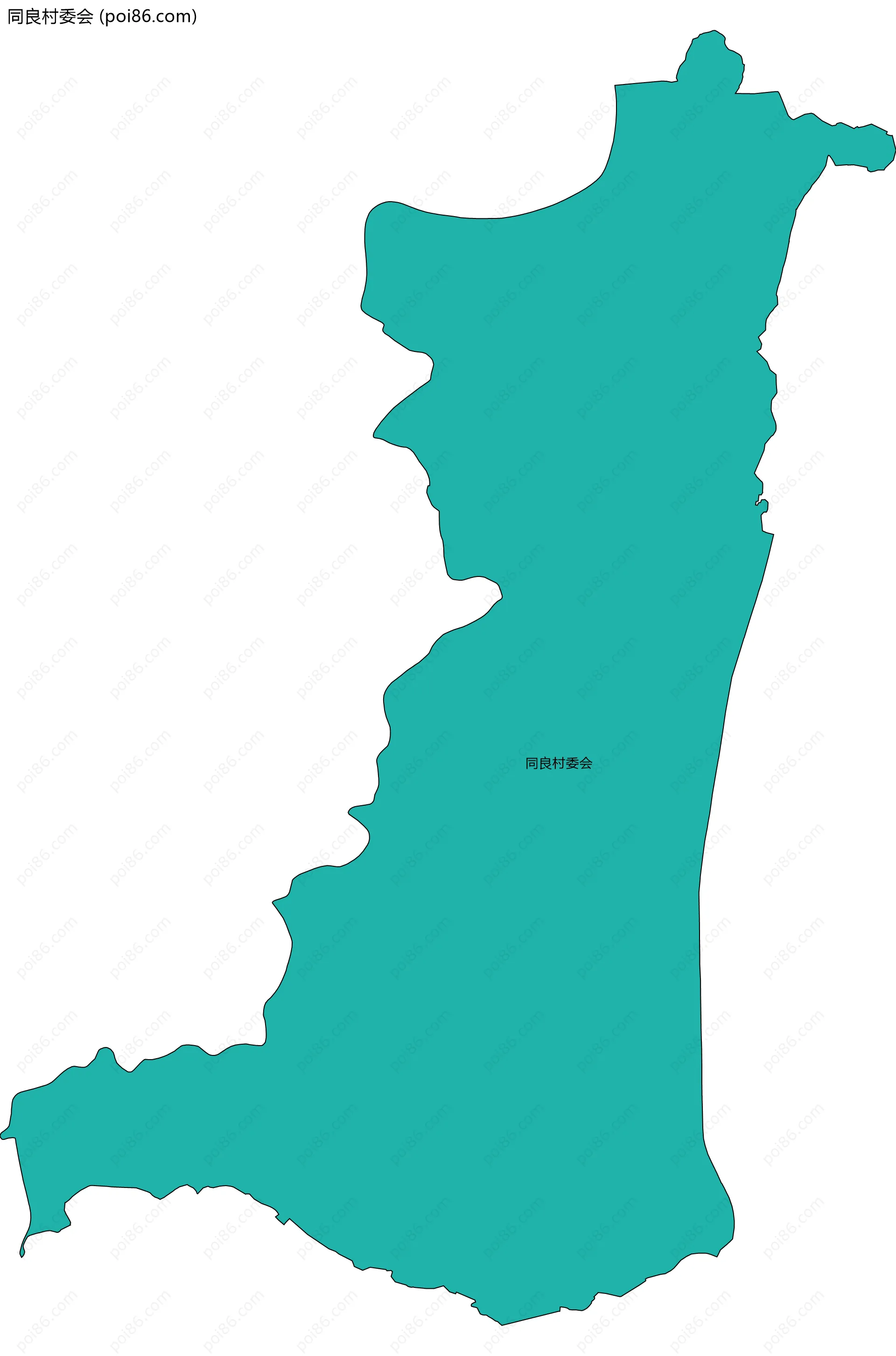同良村委会边界地图