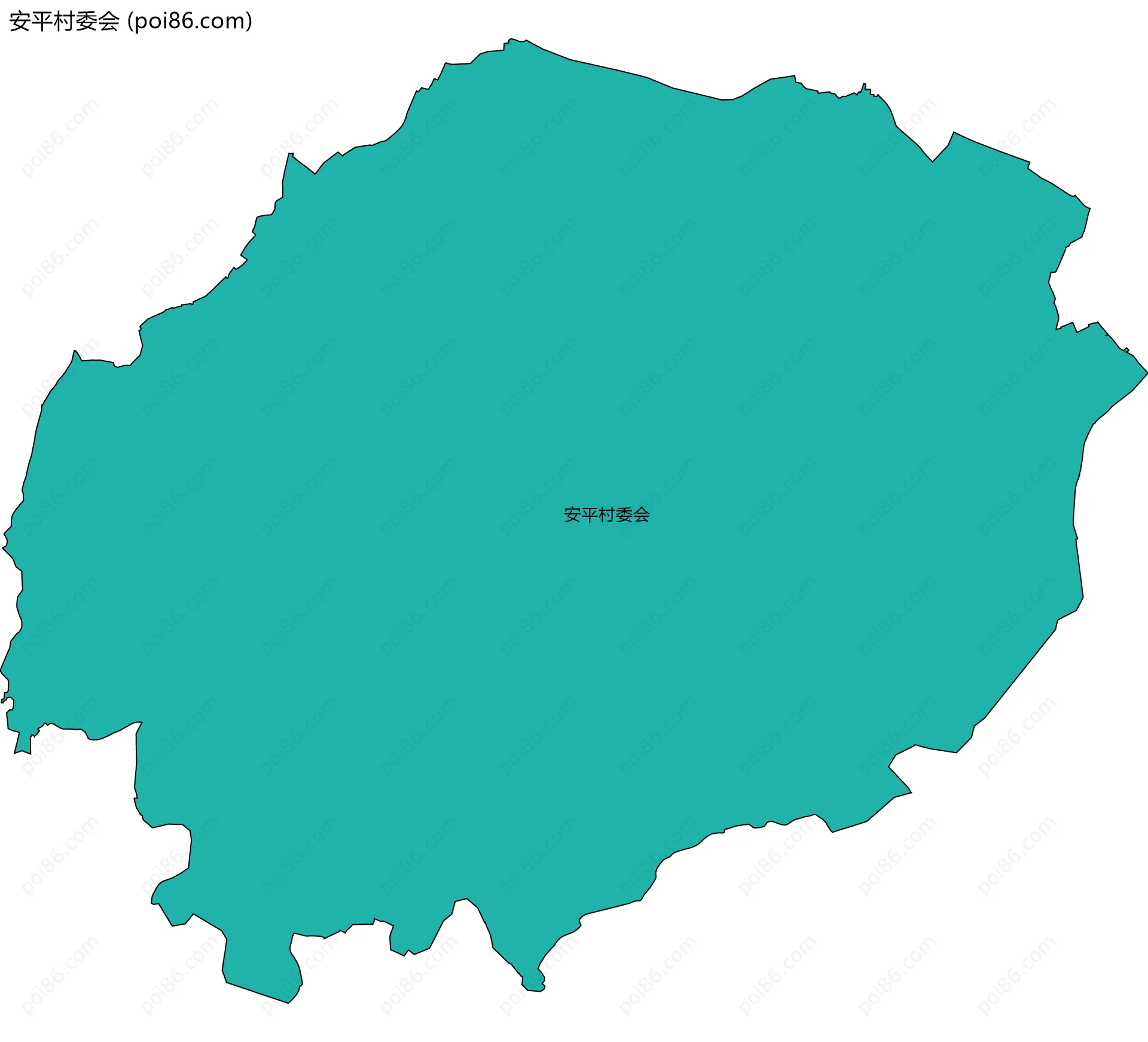 安平村委会边界地图
