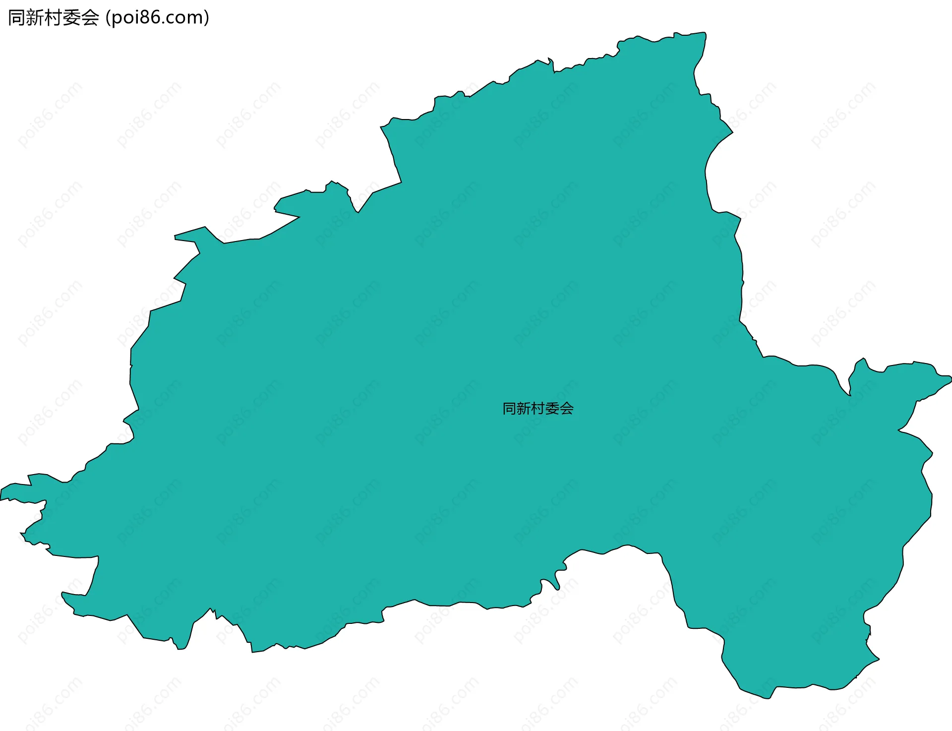 同新村委会边界地图
