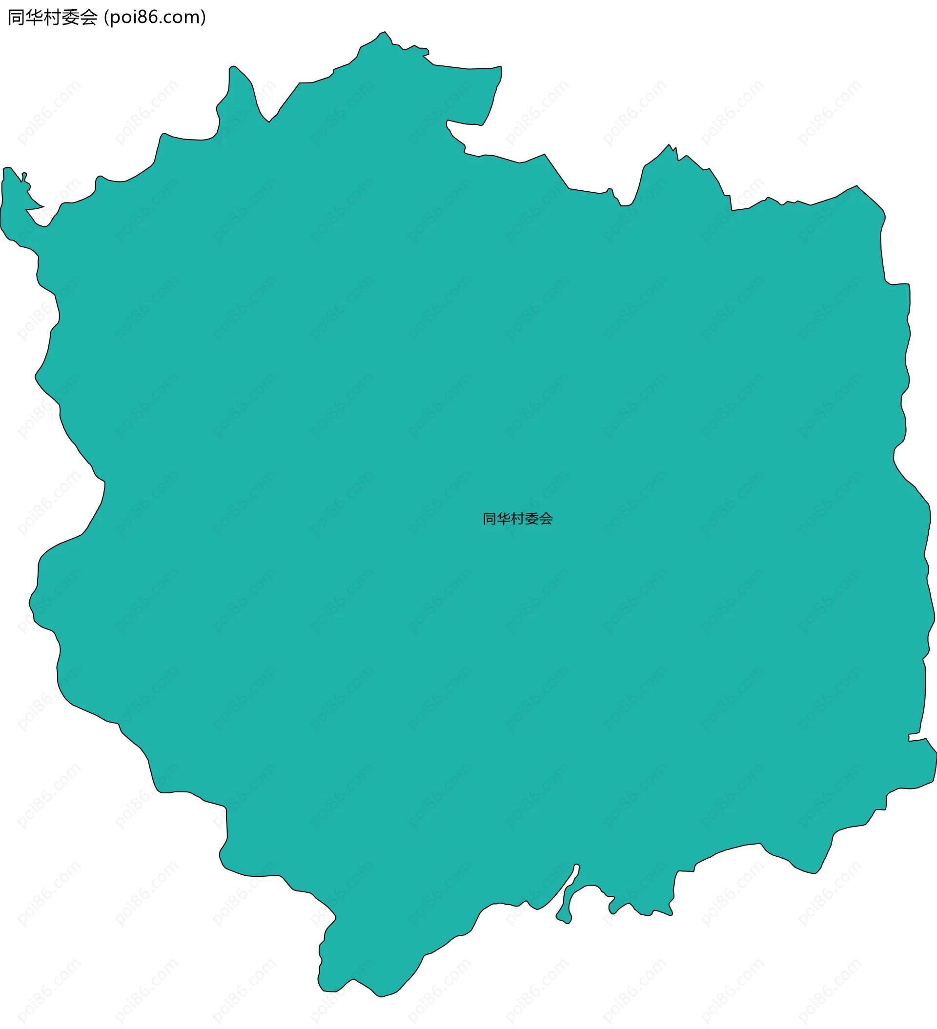 同华村委会边界地图