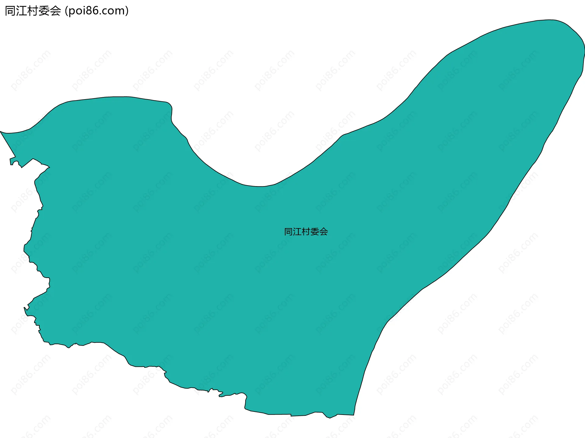 同江村委会边界地图