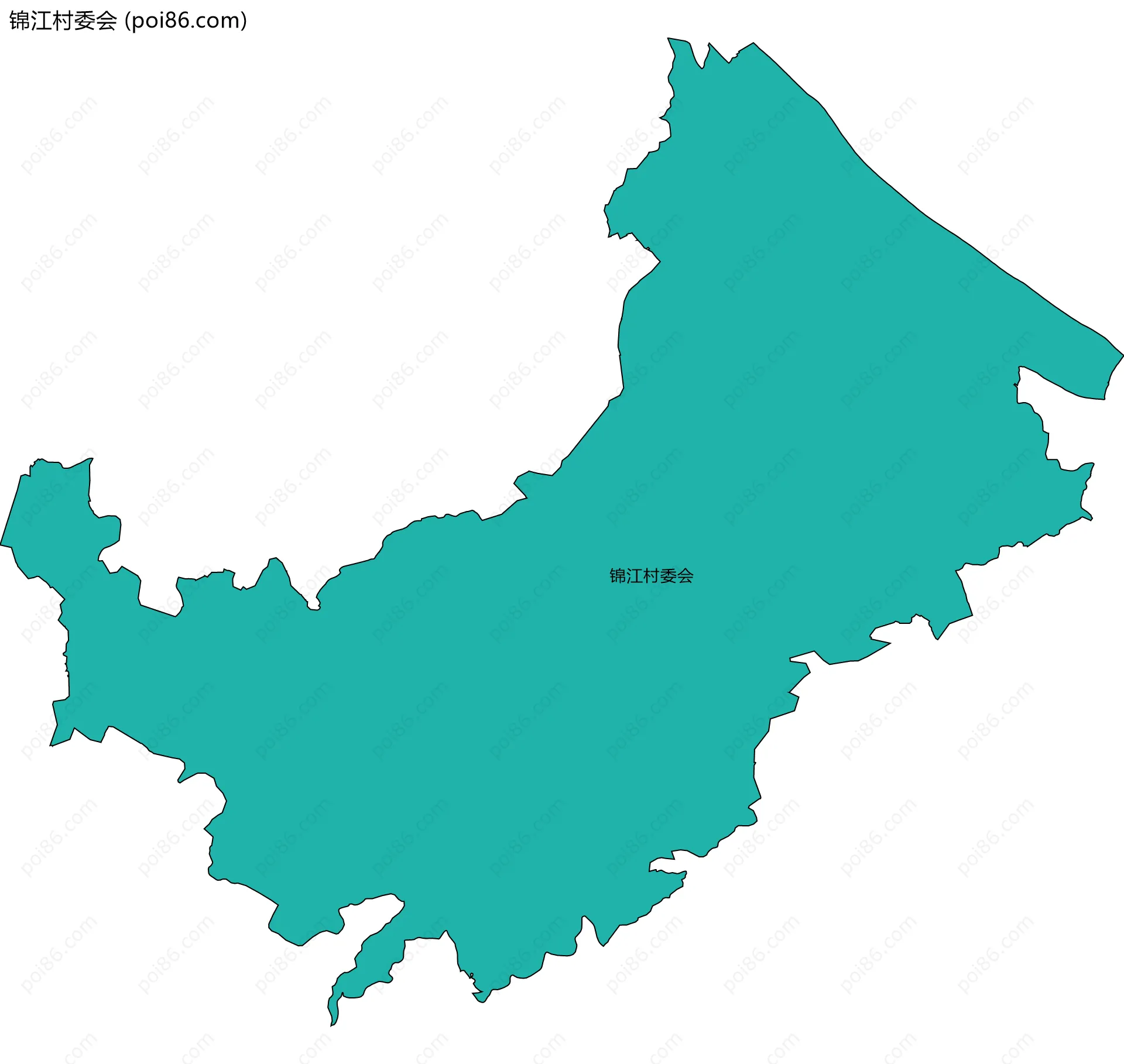 锦江村委会边界地图