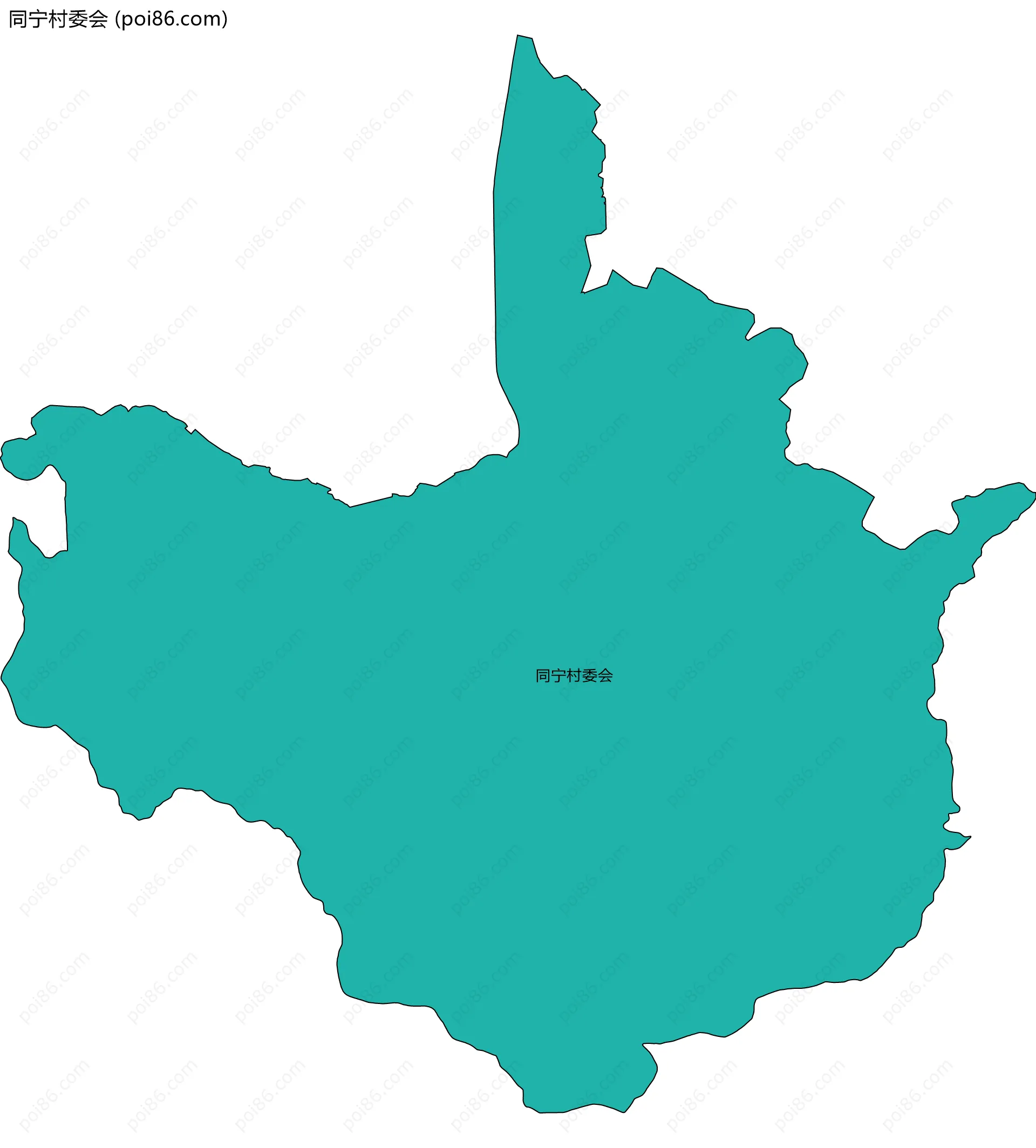 同宁村委会边界地图