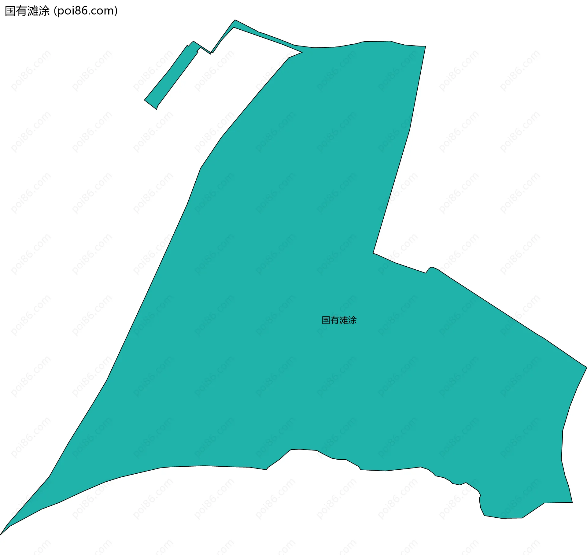 国有滩涂边界地图