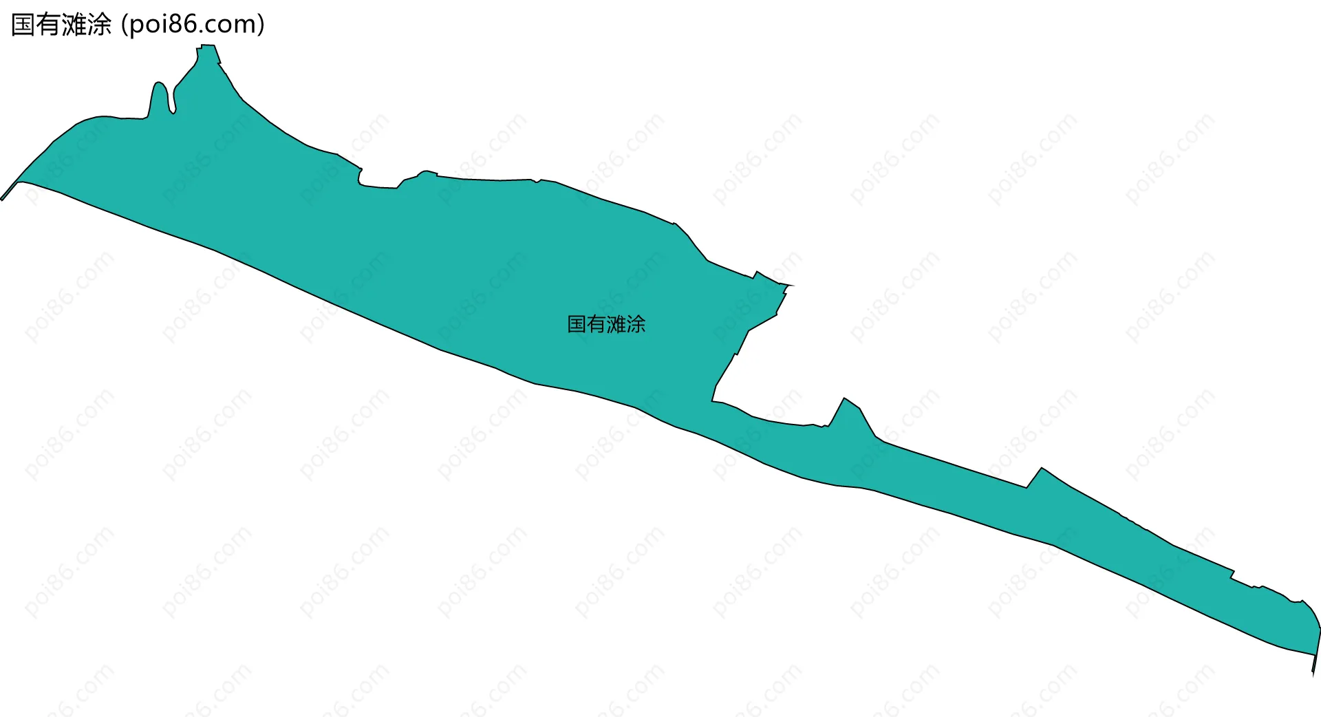 国有滩涂边界地图