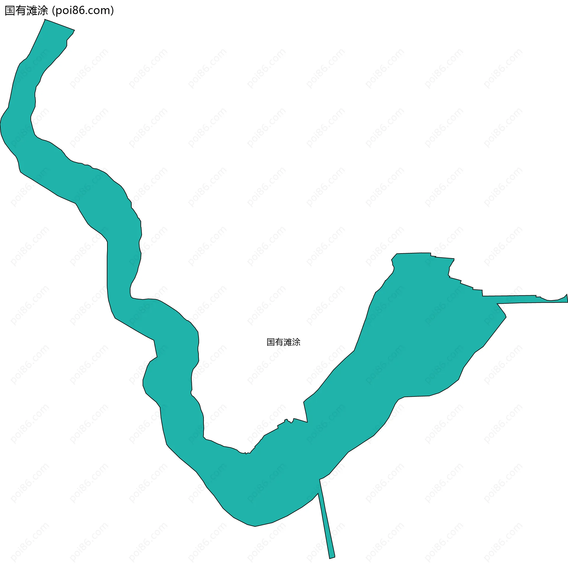 国有滩涂边界地图